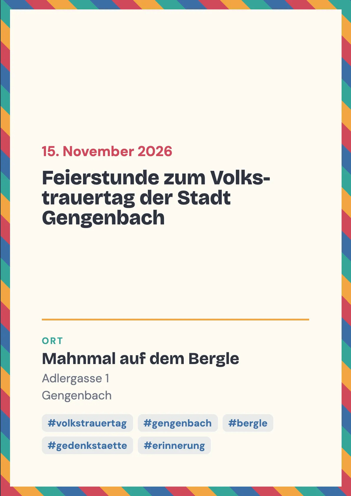 Veranstaltungsflyer