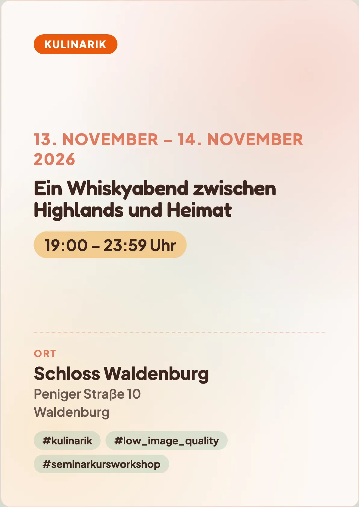 Veranstaltungsflyer