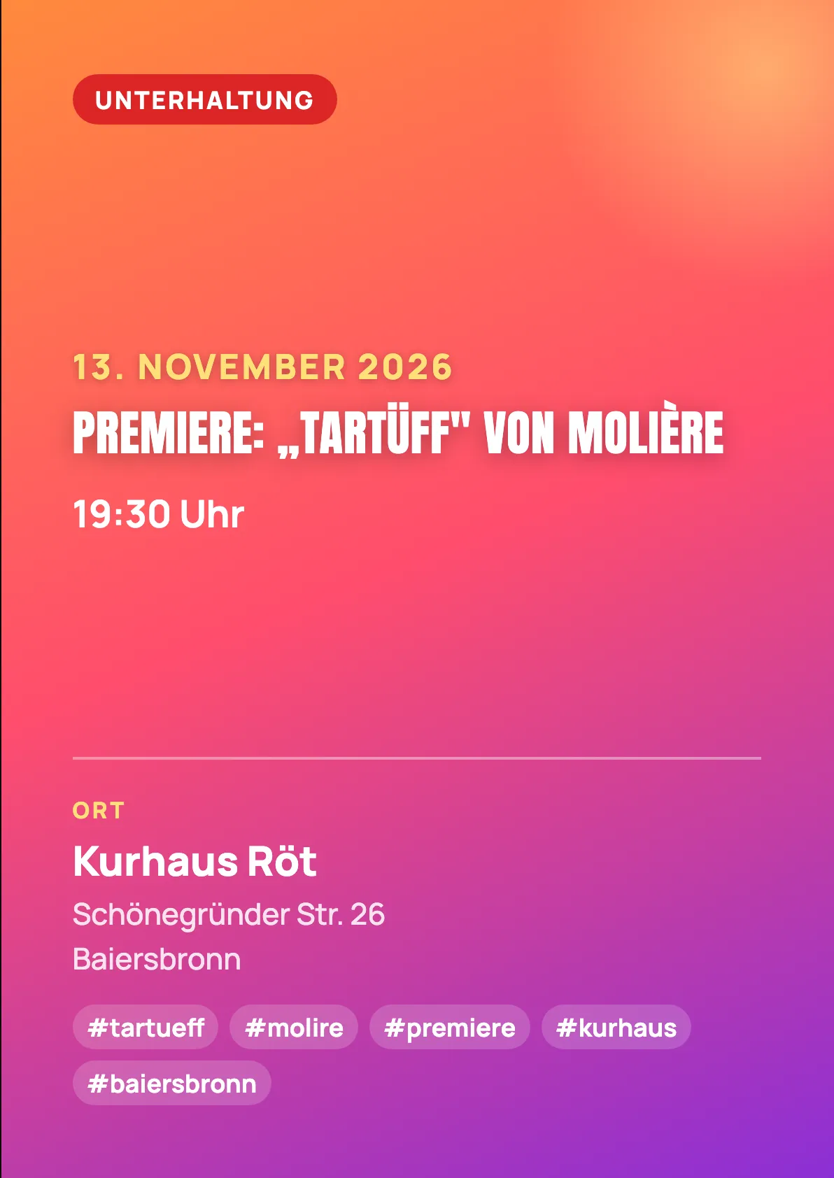 Veranstaltungsflyer