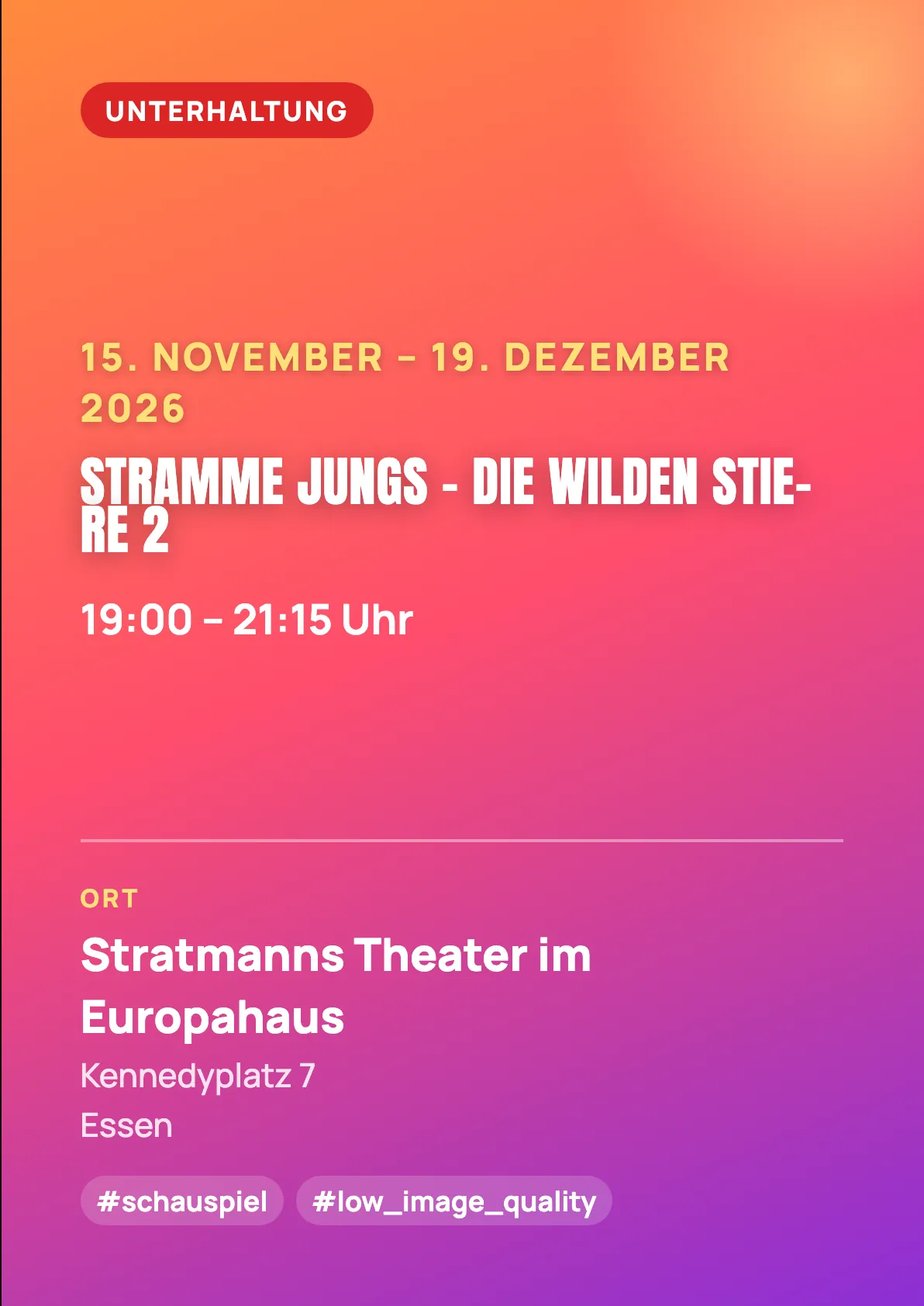 Veranstaltungsflyer