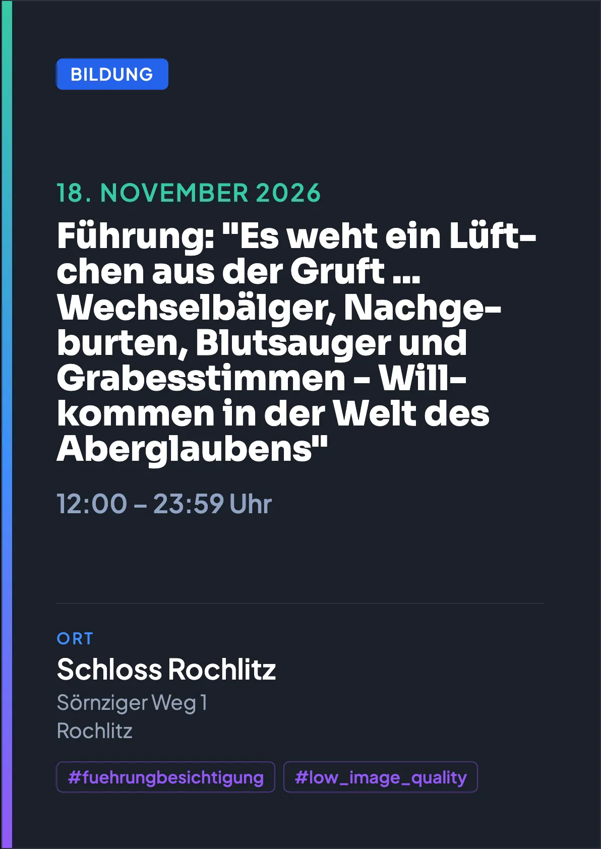 Veranstaltungsflyer