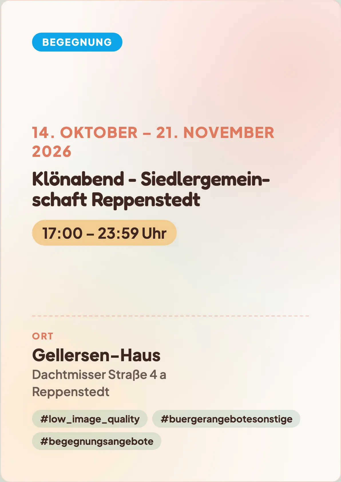 Veranstaltungsflyer