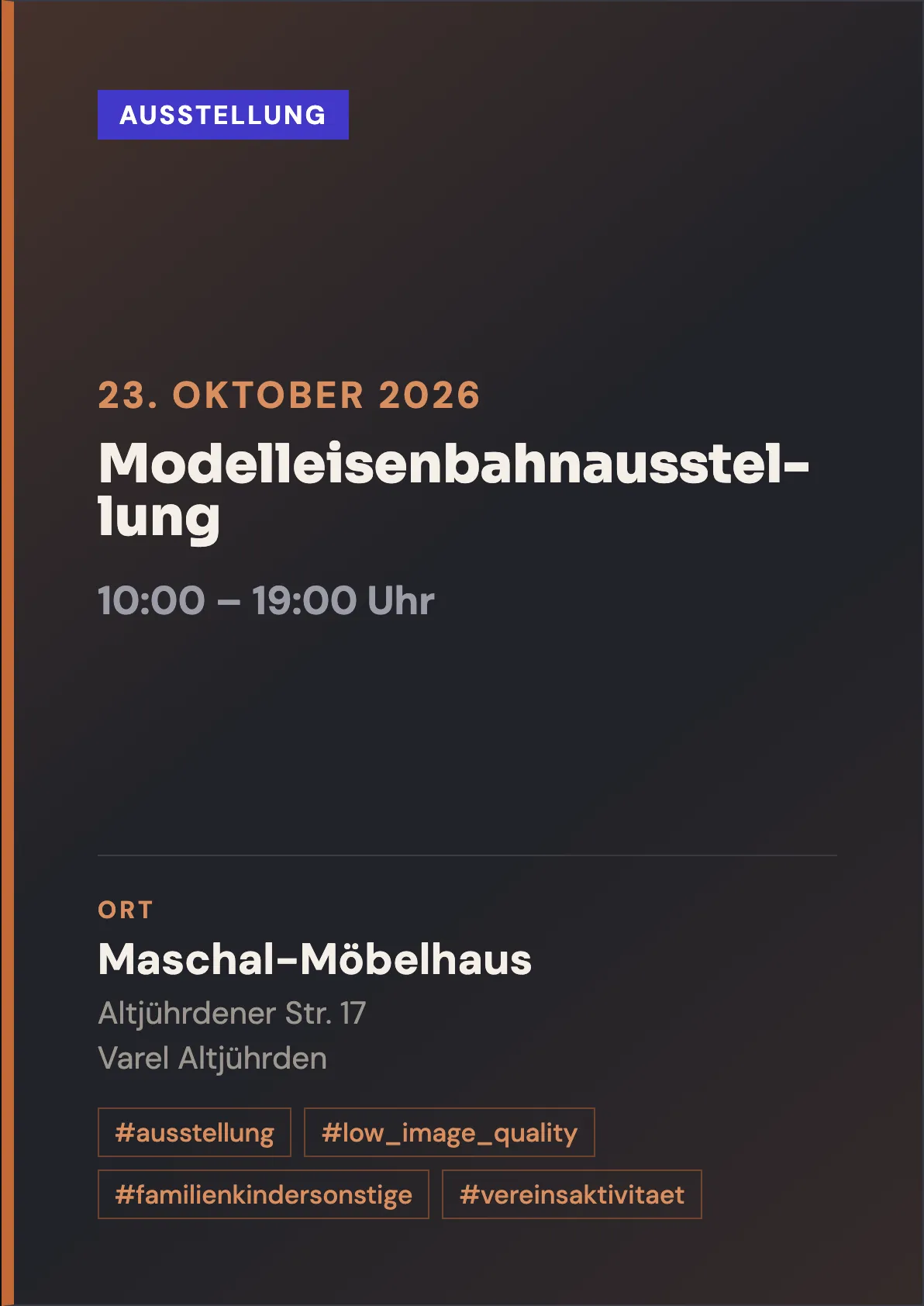 Veranstaltungsflyer