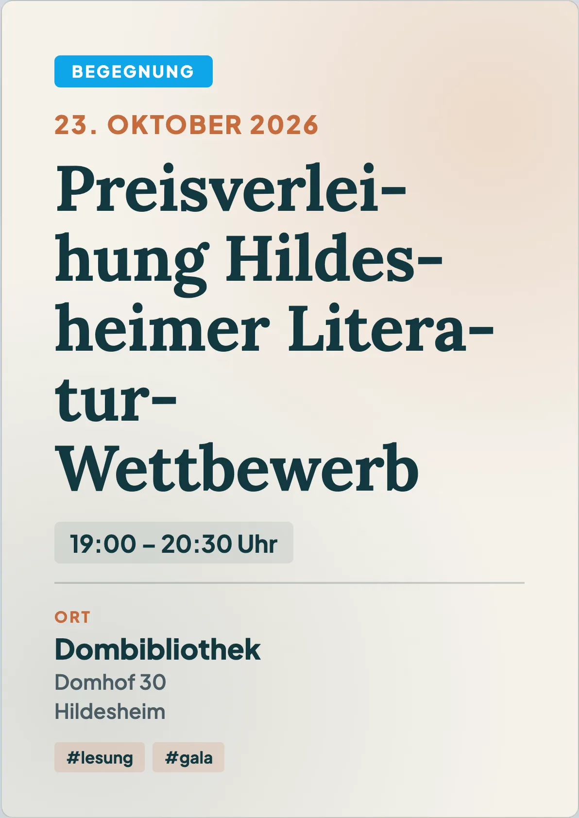 Veranstaltungsflyer