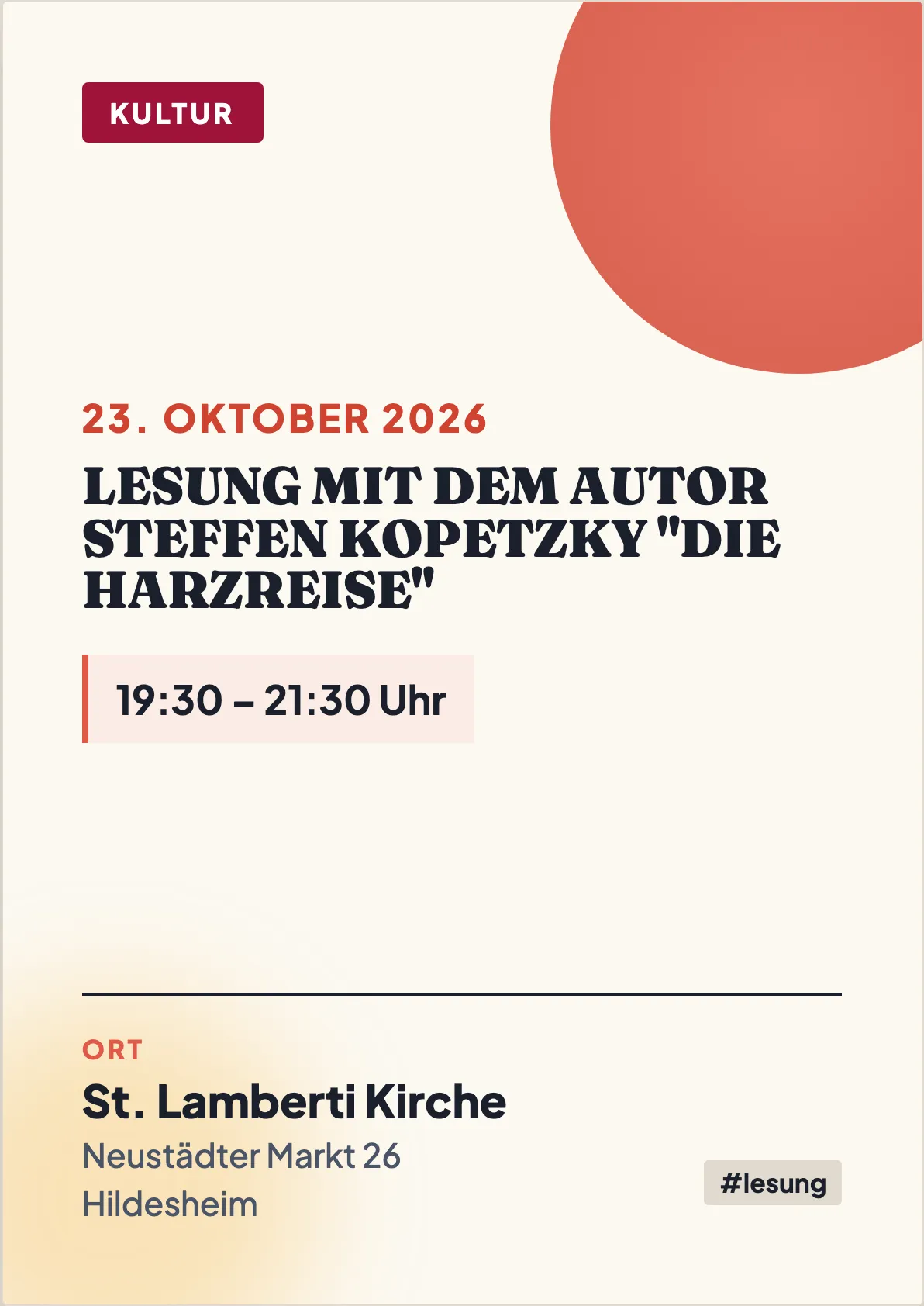 Veranstaltungsflyer