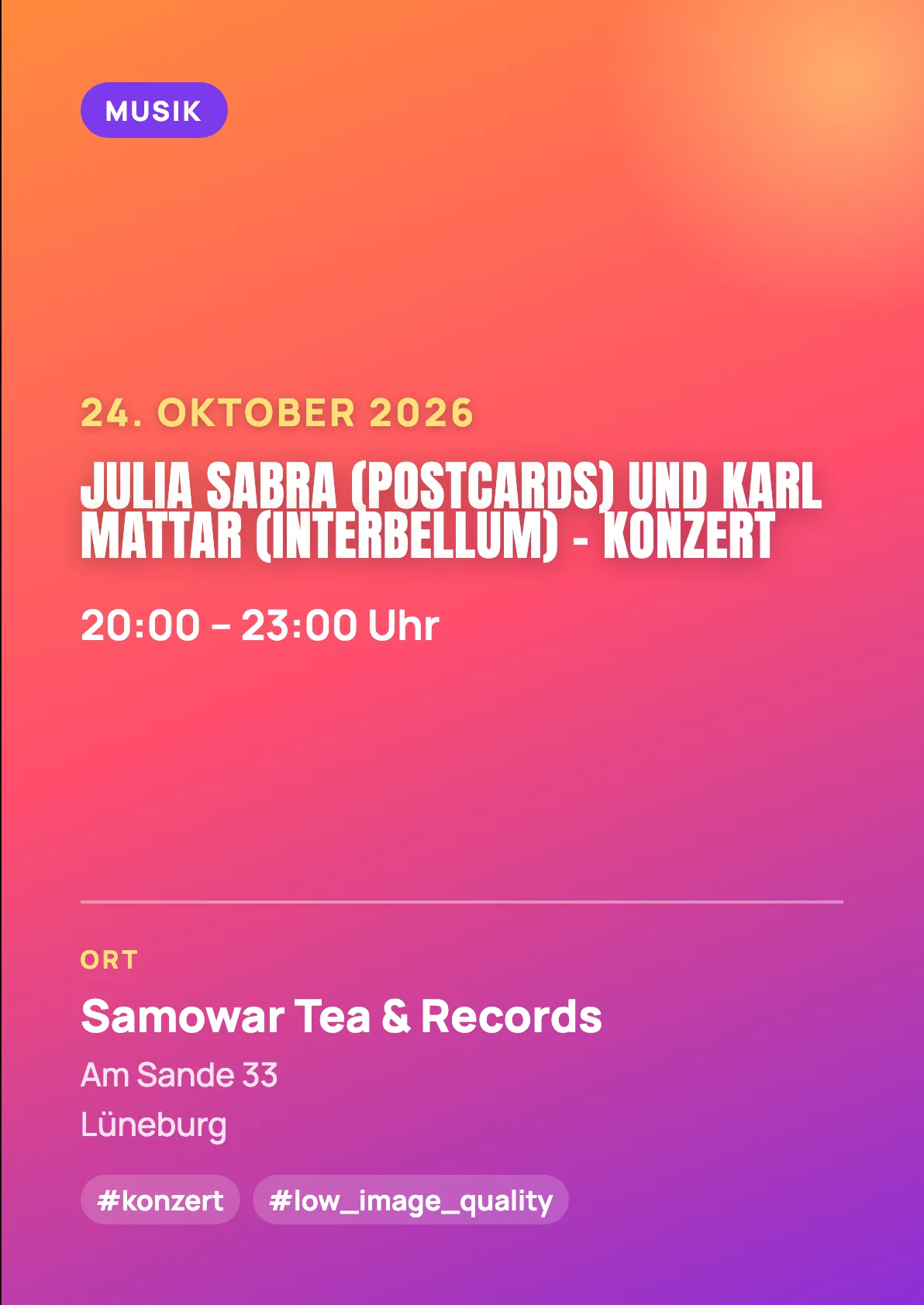 Veranstaltungsflyer