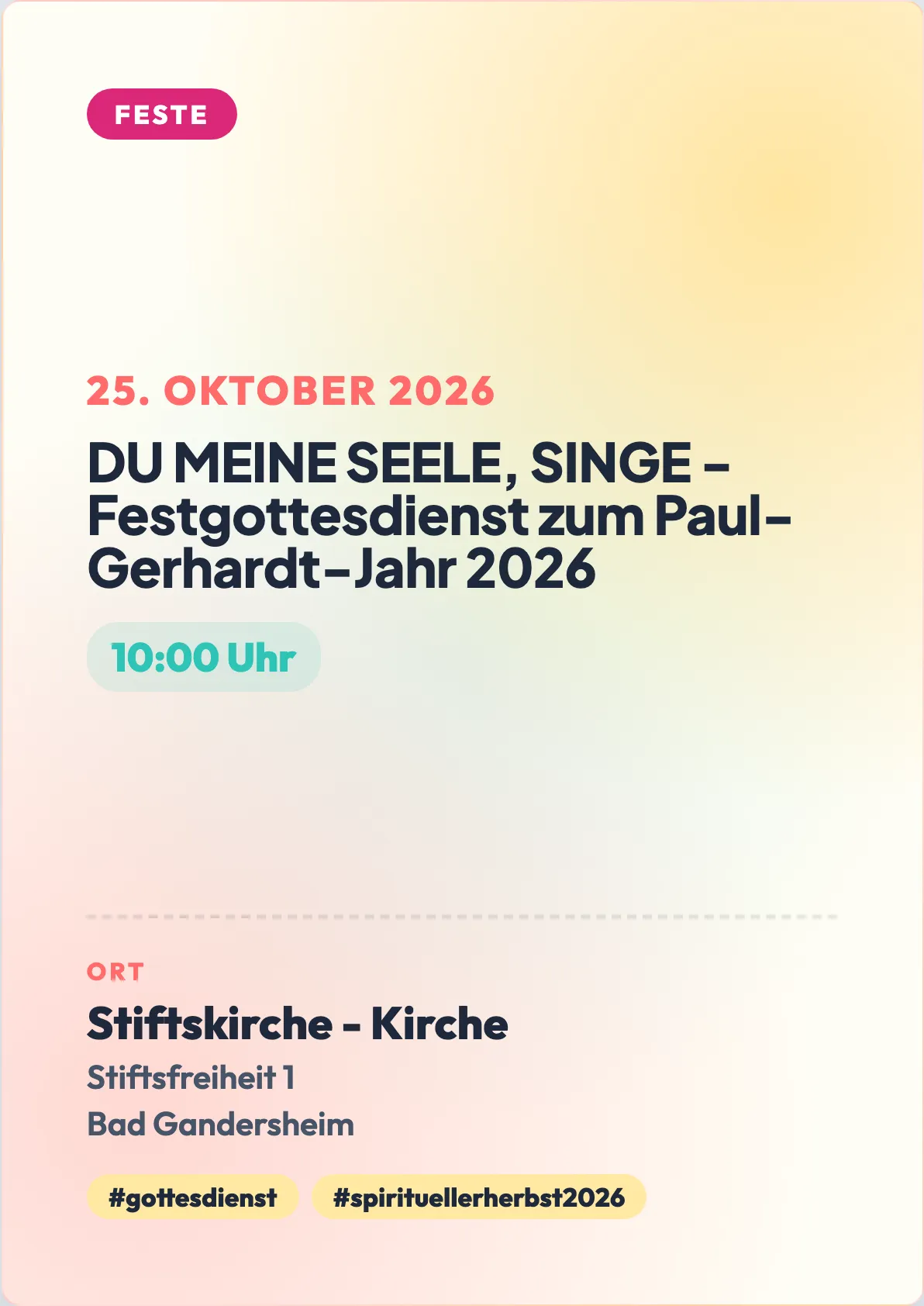 Veranstaltungsflyer