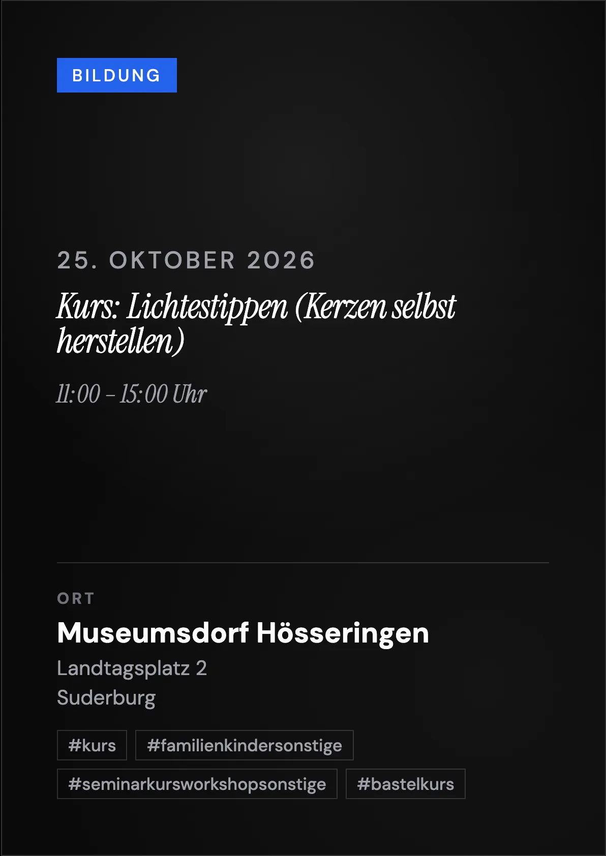 Veranstaltungsflyer