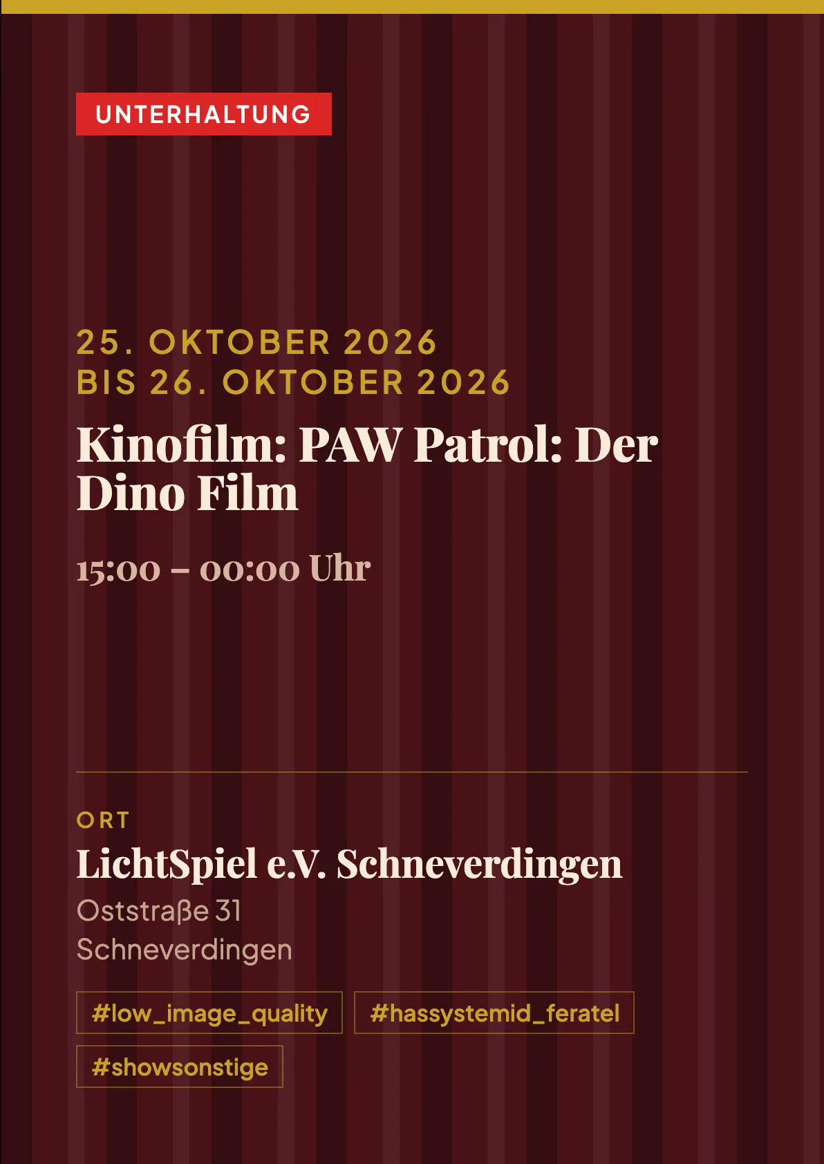 Veranstaltungsflyer