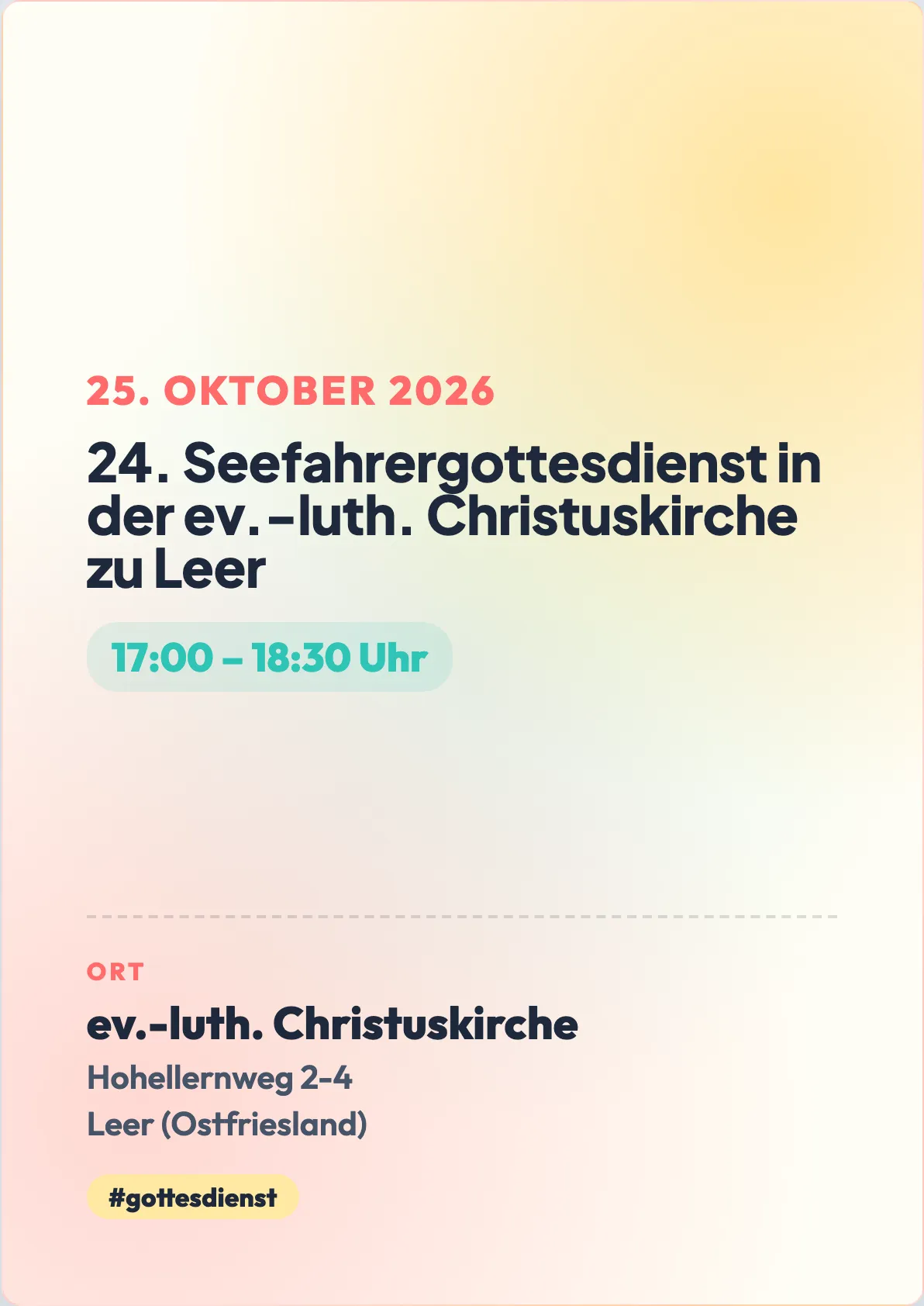 Veranstaltungsflyer