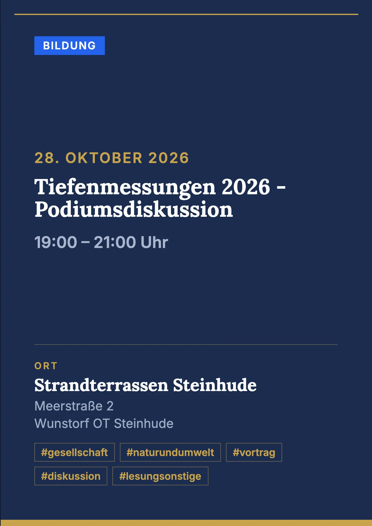 Veranstaltungsflyer