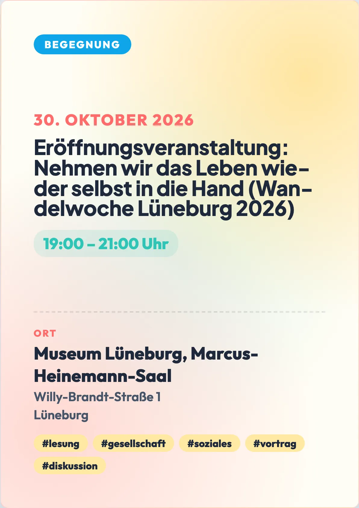 Veranstaltungsflyer