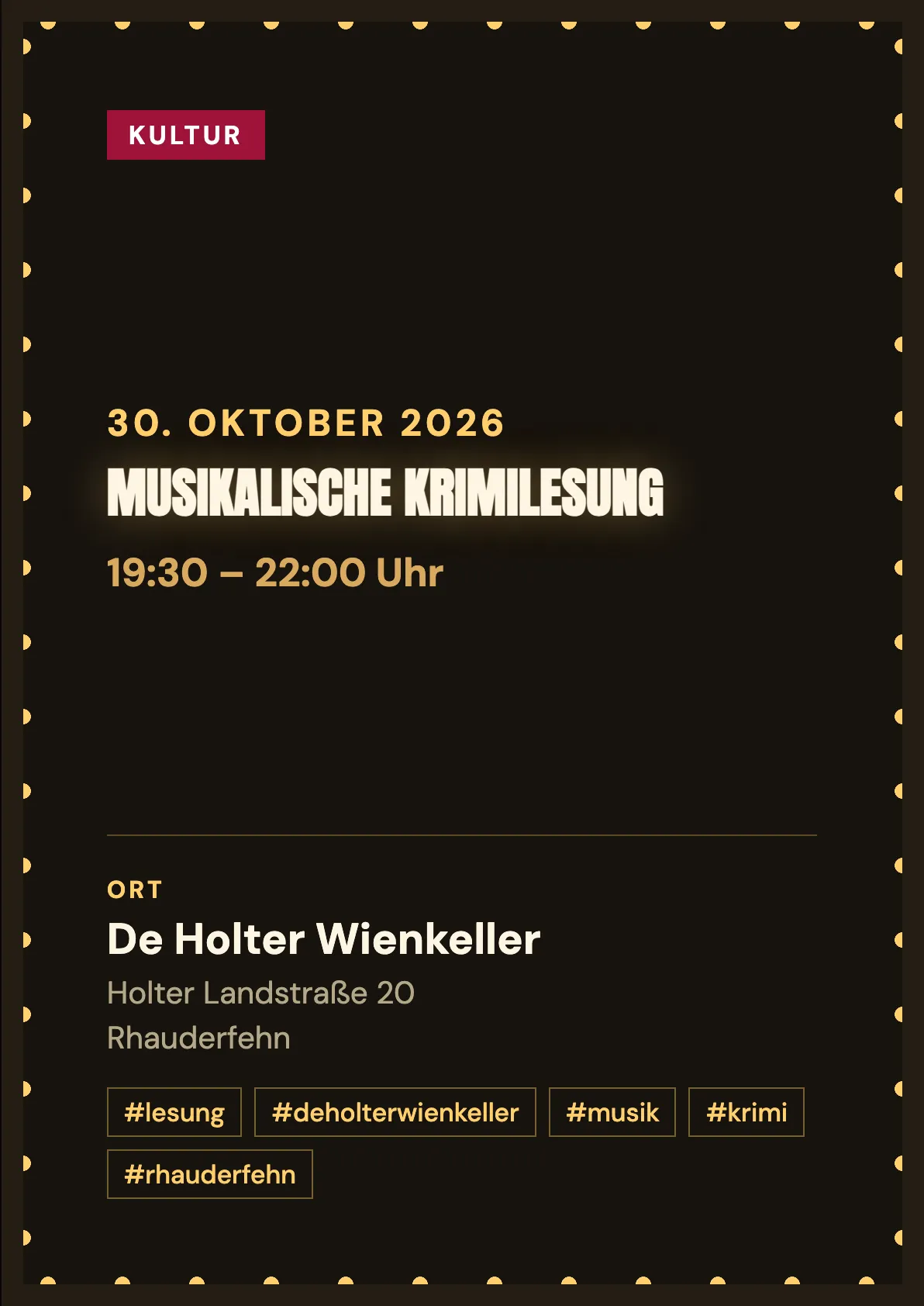 Veranstaltungsflyer