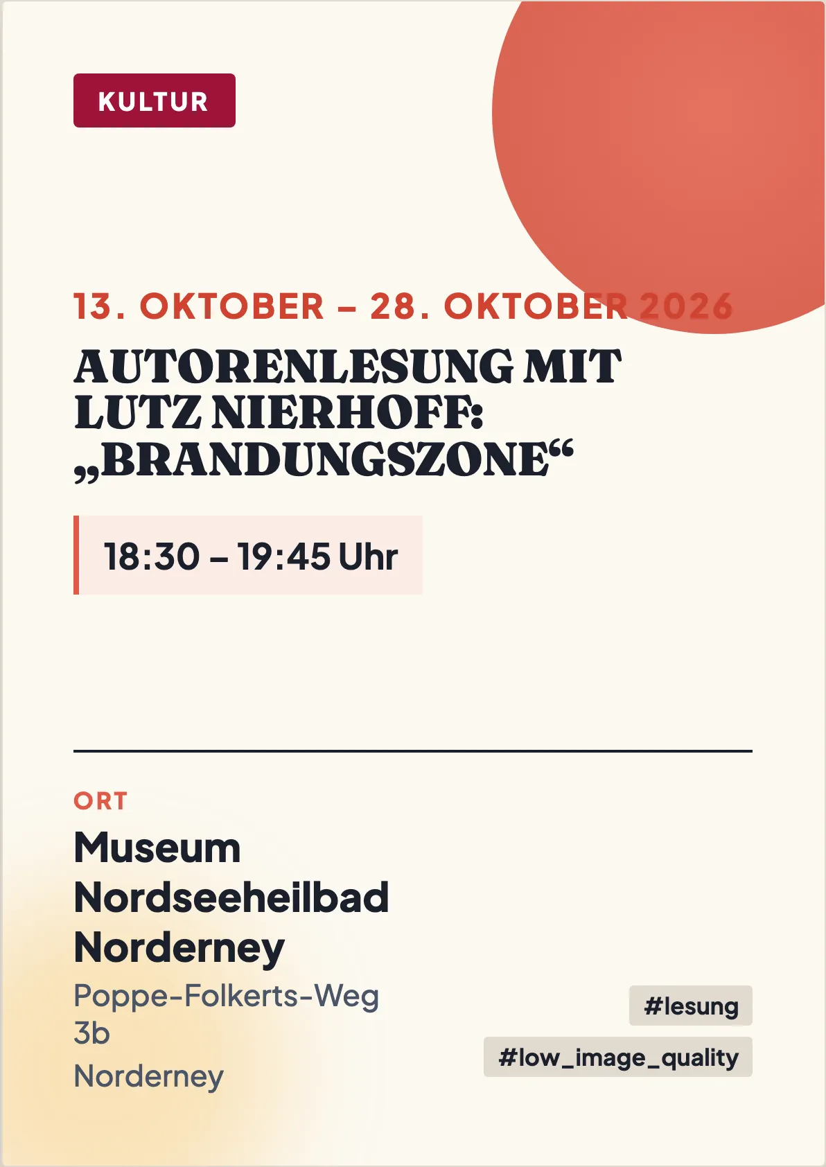 Veranstaltungsflyer