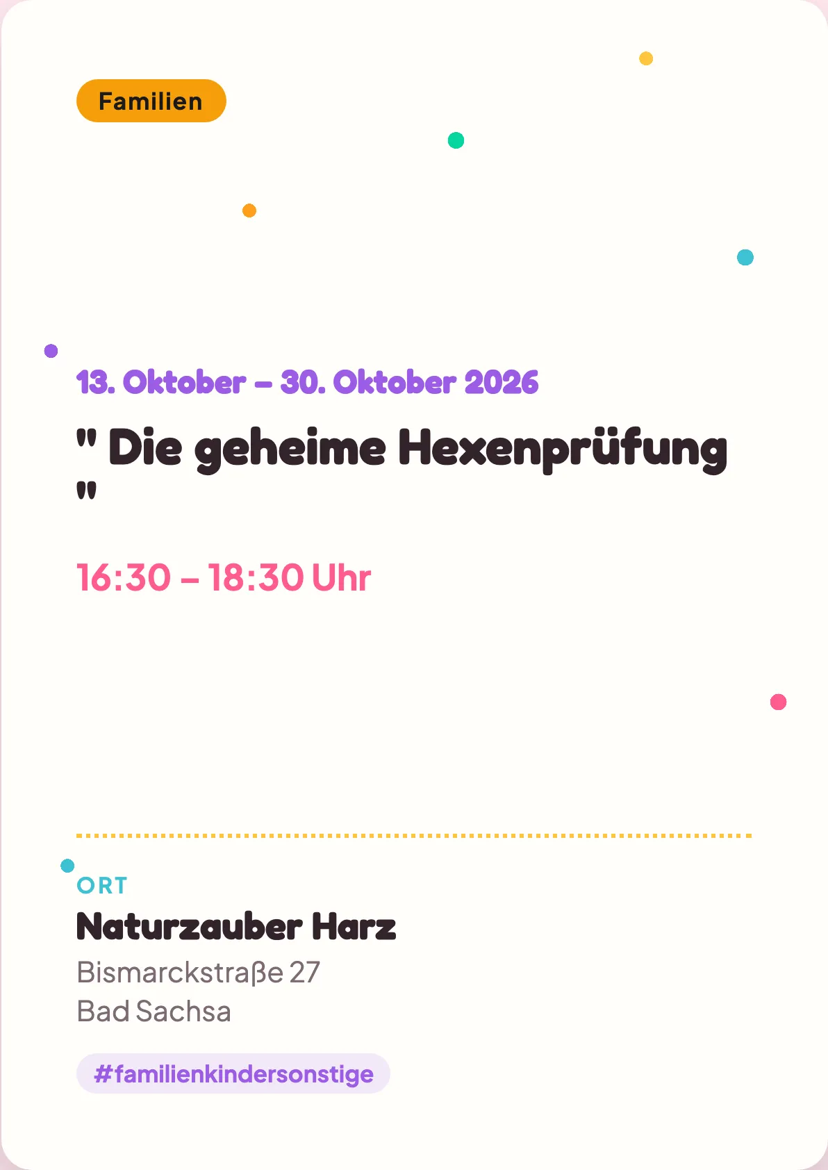 Veranstaltungsflyer