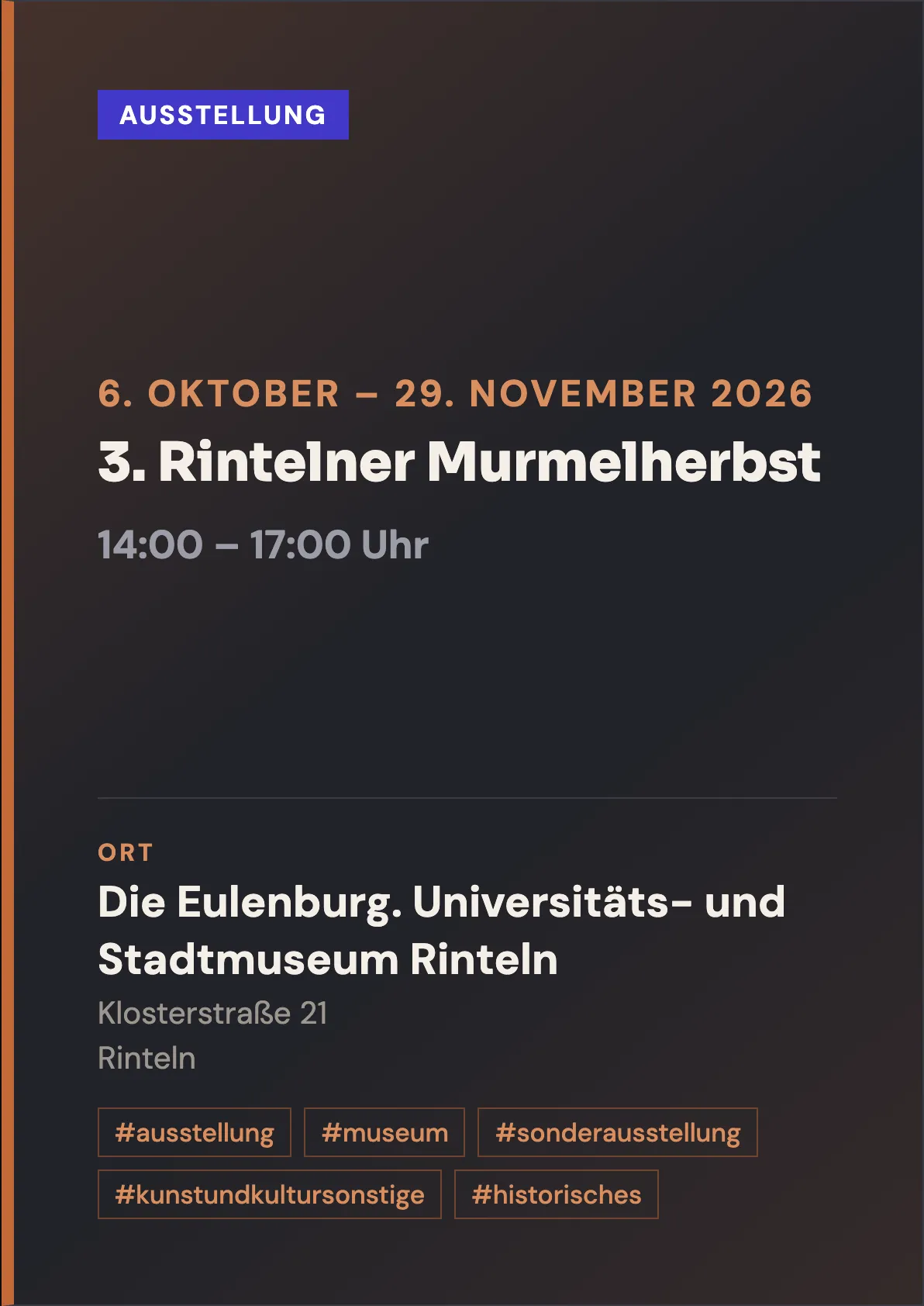 Veranstaltungsflyer