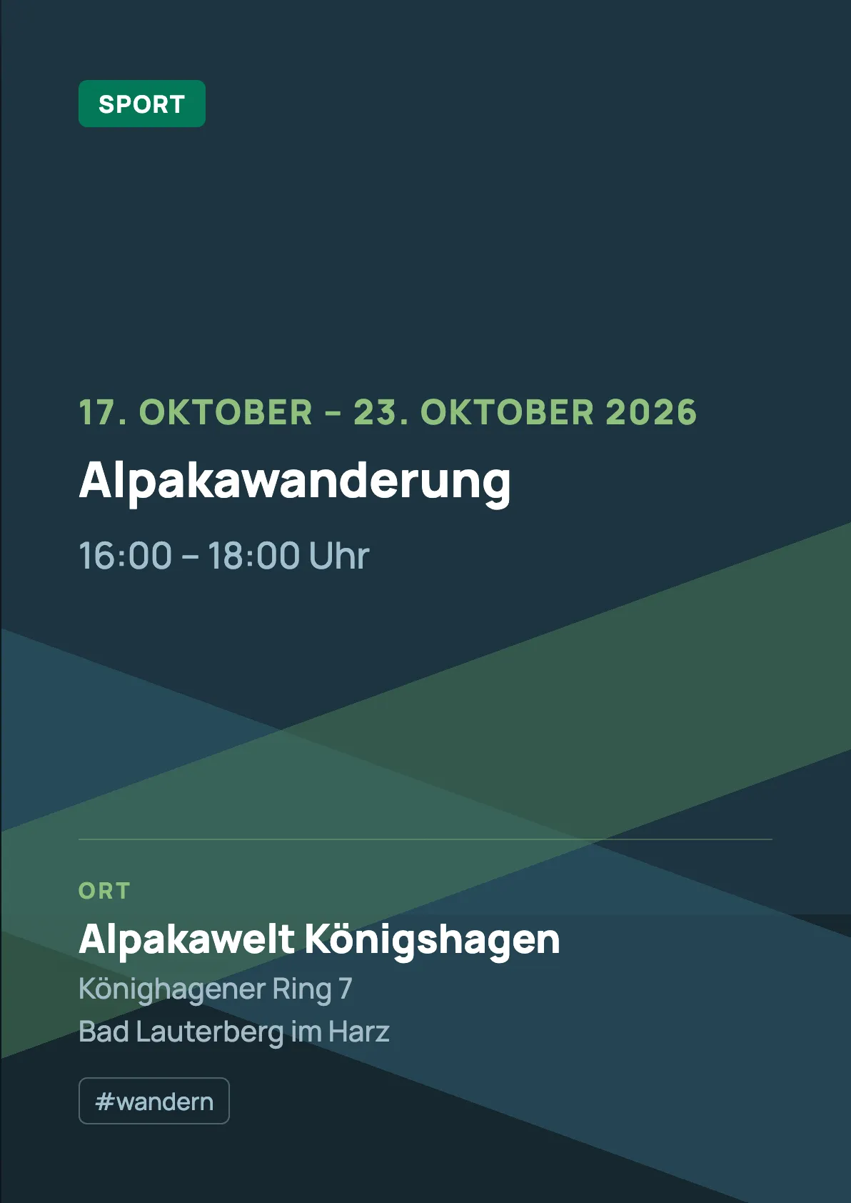 Veranstaltungsflyer