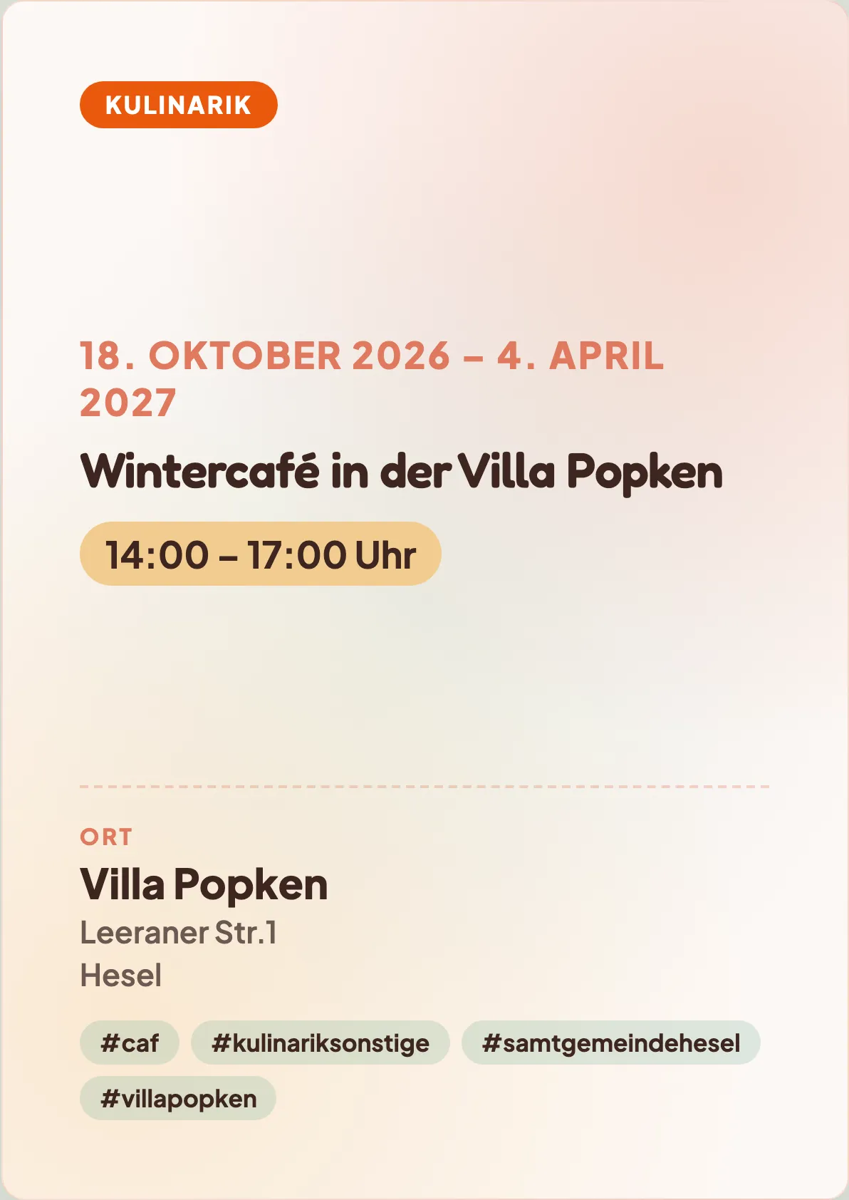 Veranstaltungsflyer