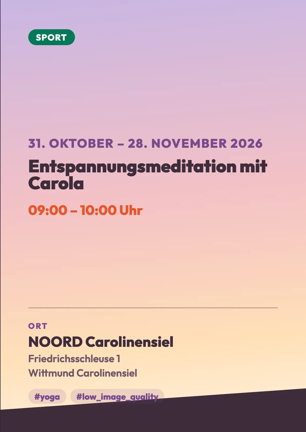 Veranstaltungsflyer