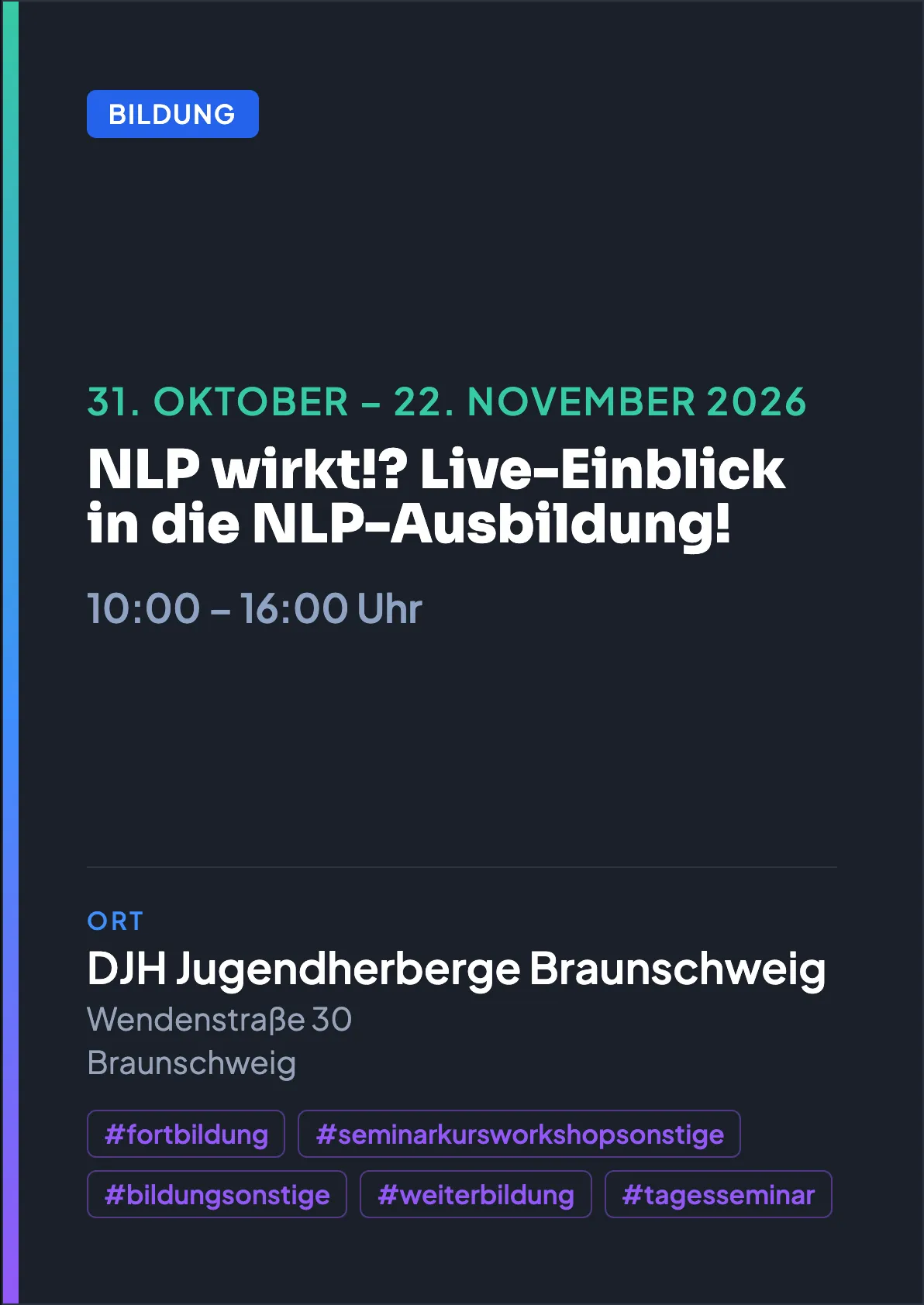 Veranstaltungsflyer