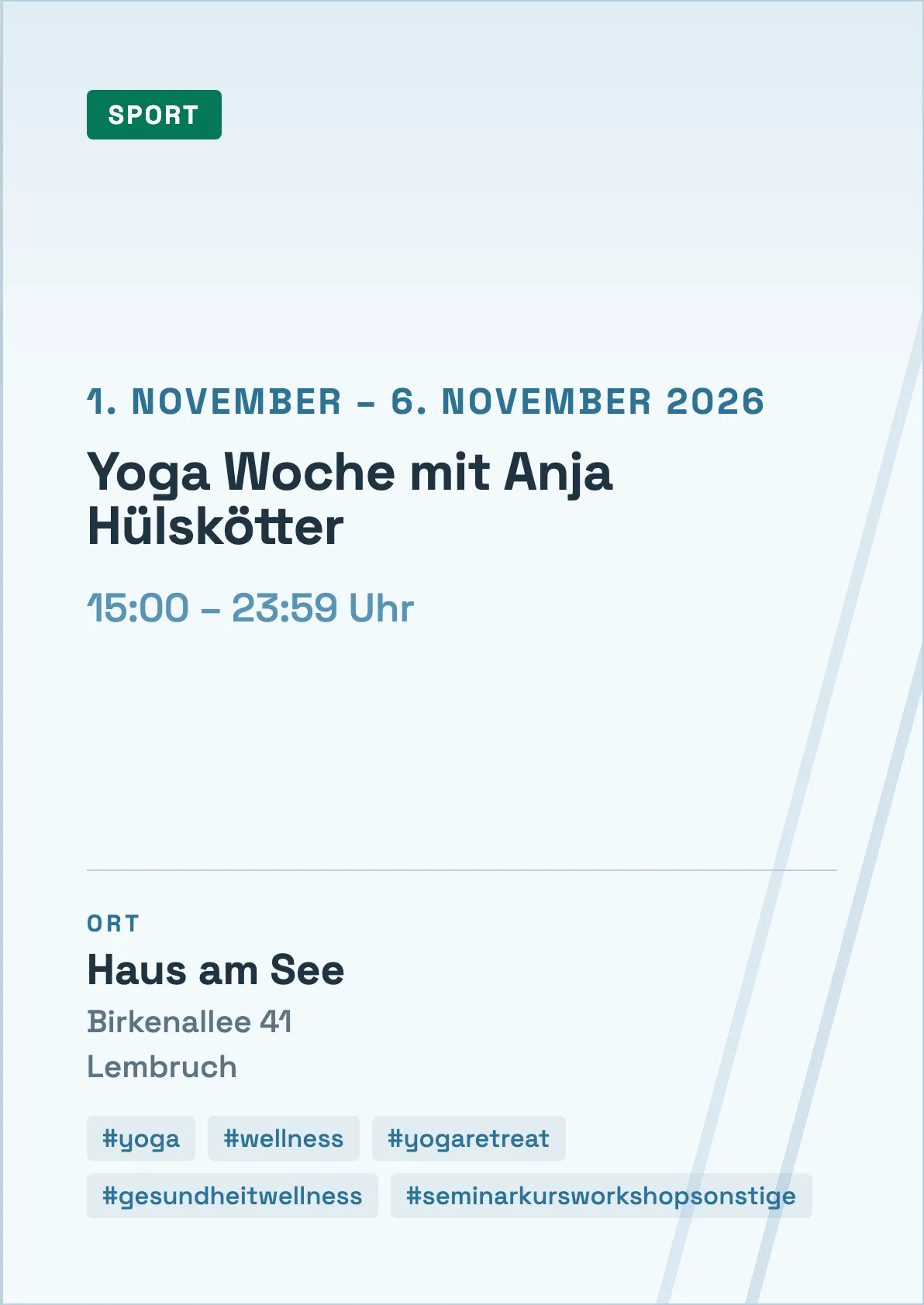 Veranstaltungsflyer