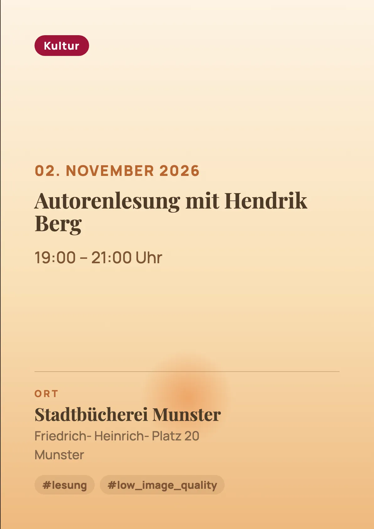 Veranstaltungsflyer