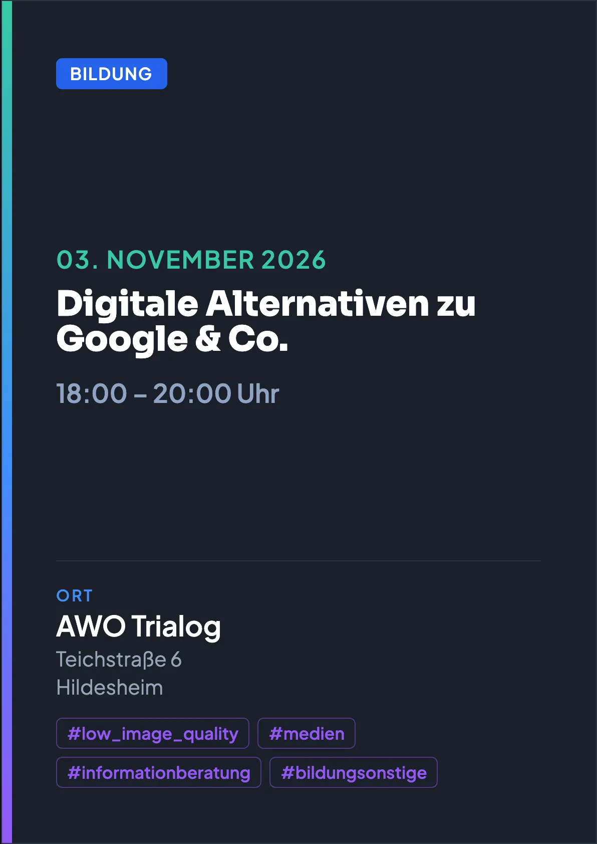 Veranstaltungsflyer