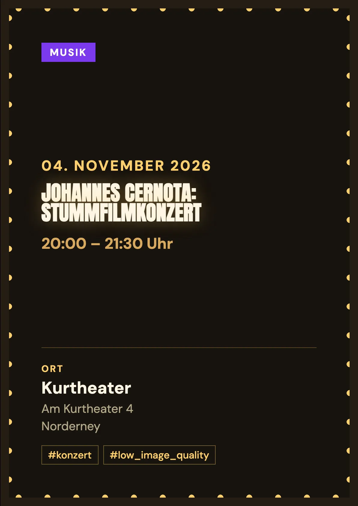 Veranstaltungsflyer