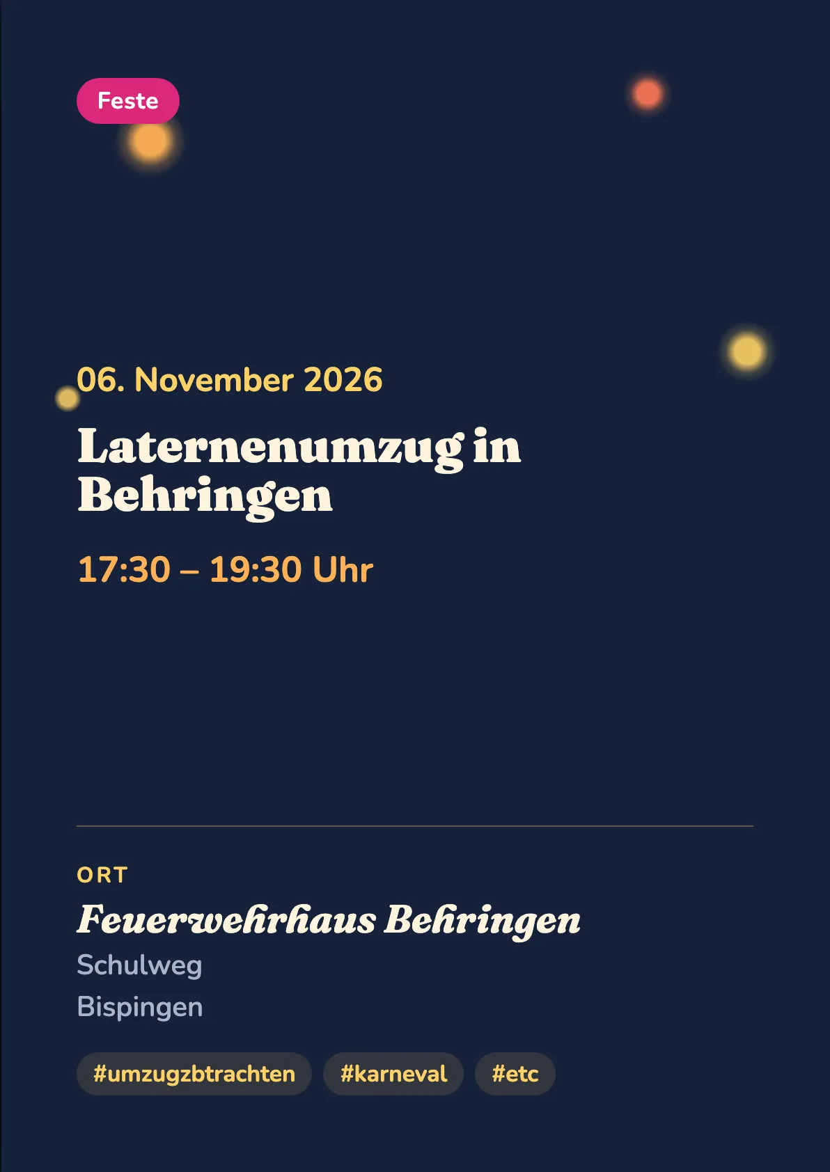 Veranstaltungsflyer