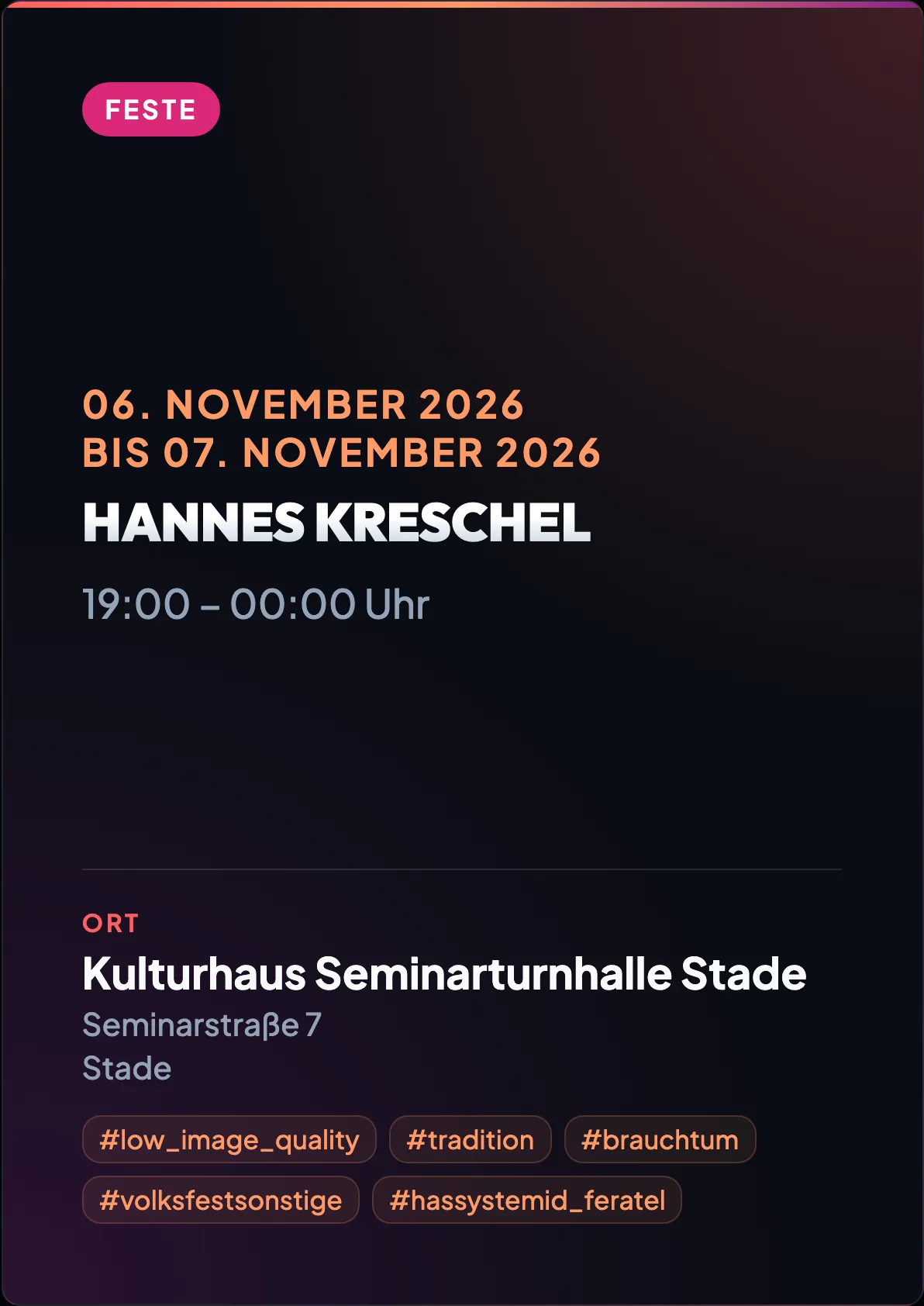 Veranstaltungsflyer