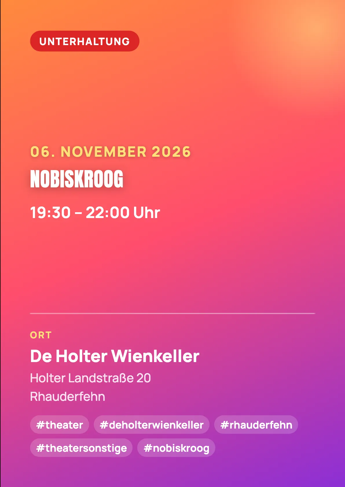 Veranstaltungsflyer