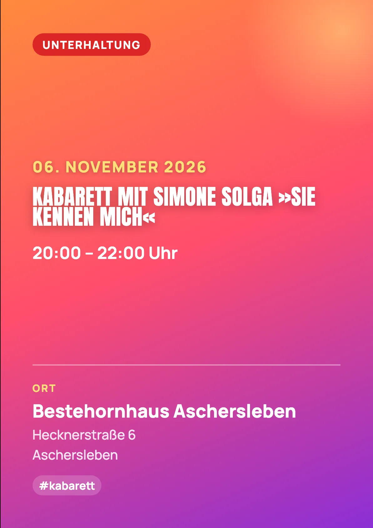 Veranstaltungsflyer
