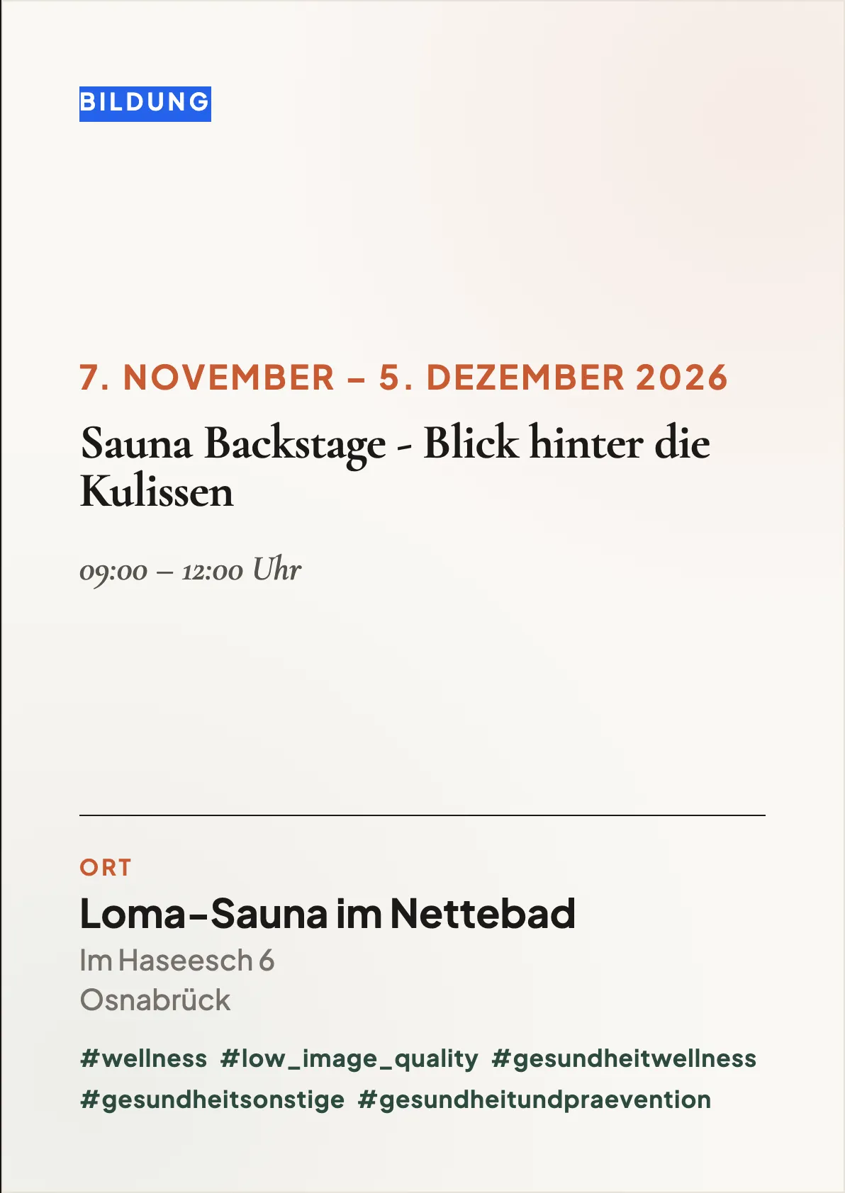 Veranstaltungsflyer