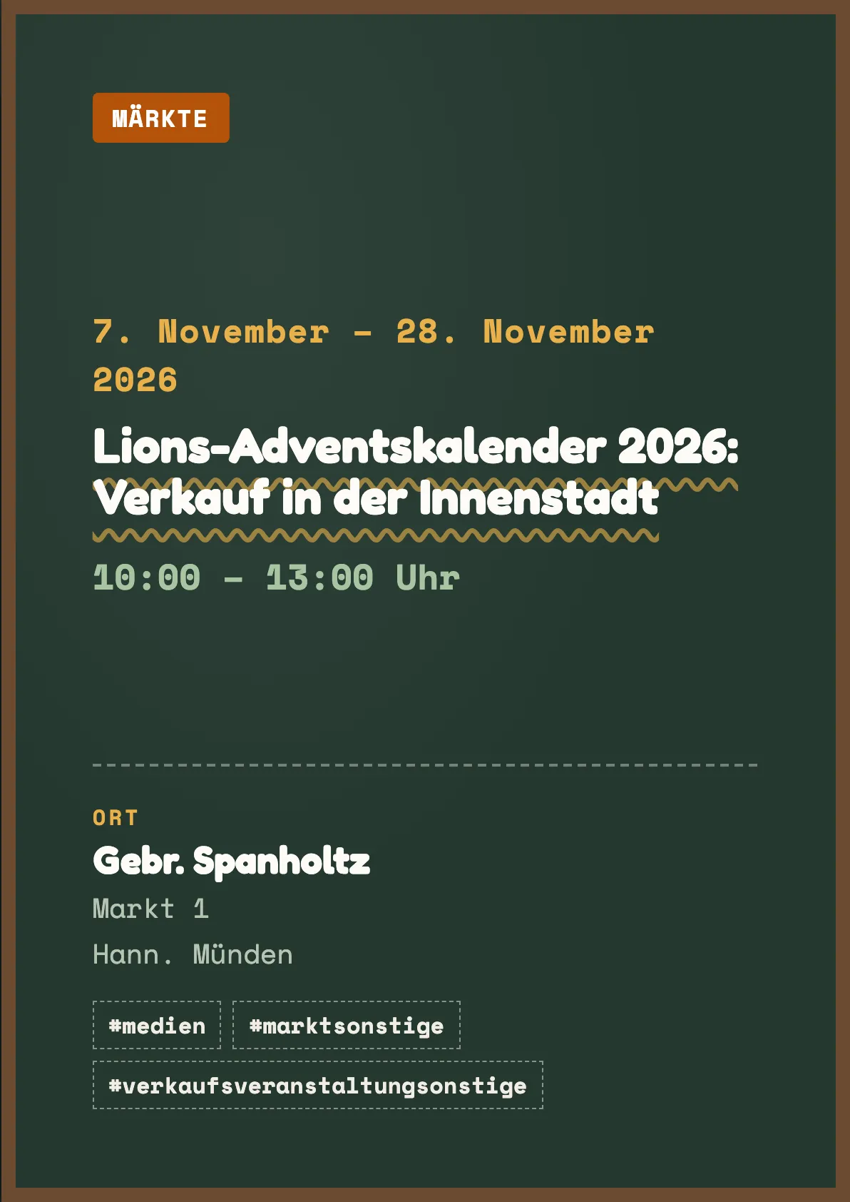 Veranstaltungsflyer
