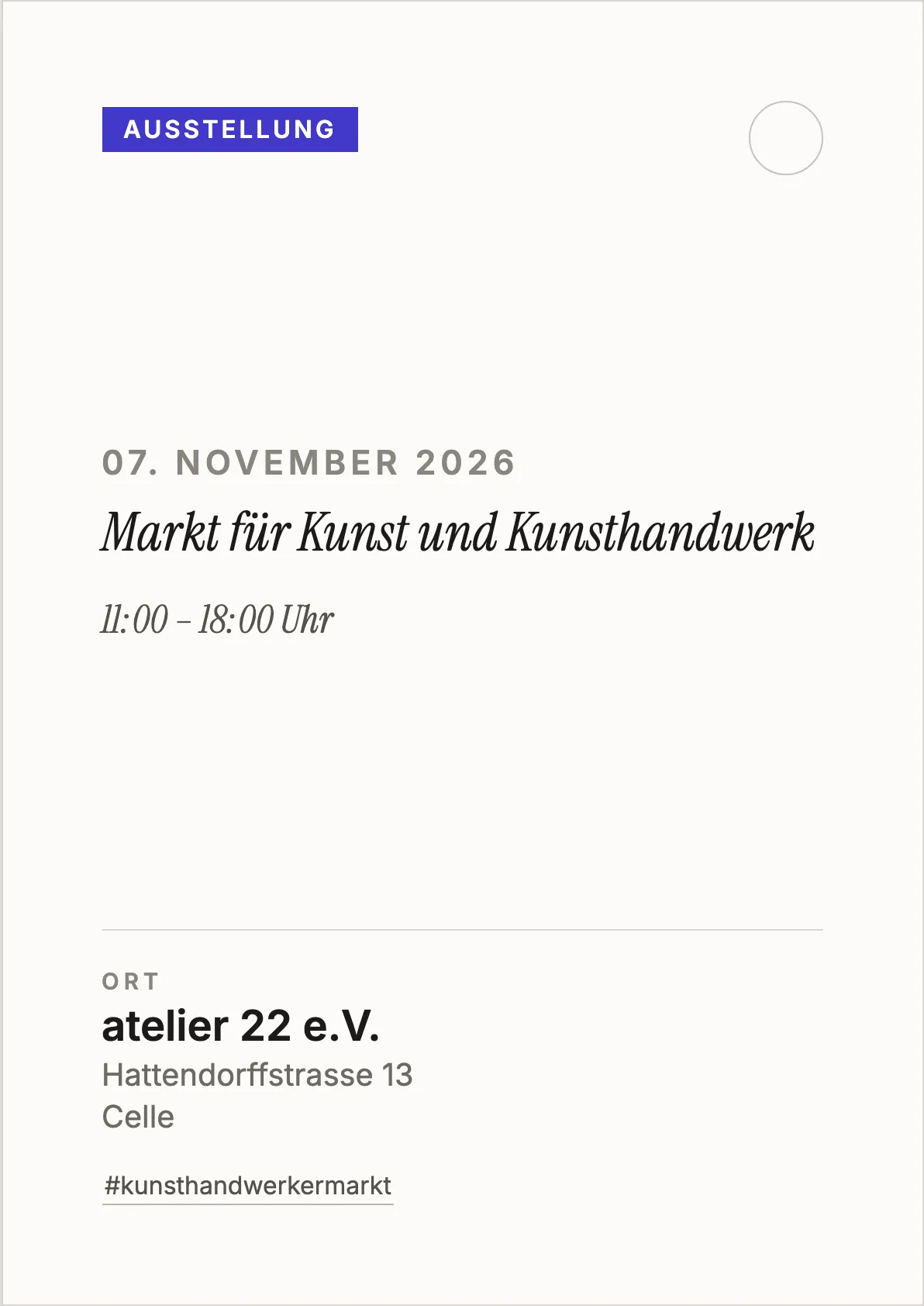 Veranstaltungsflyer