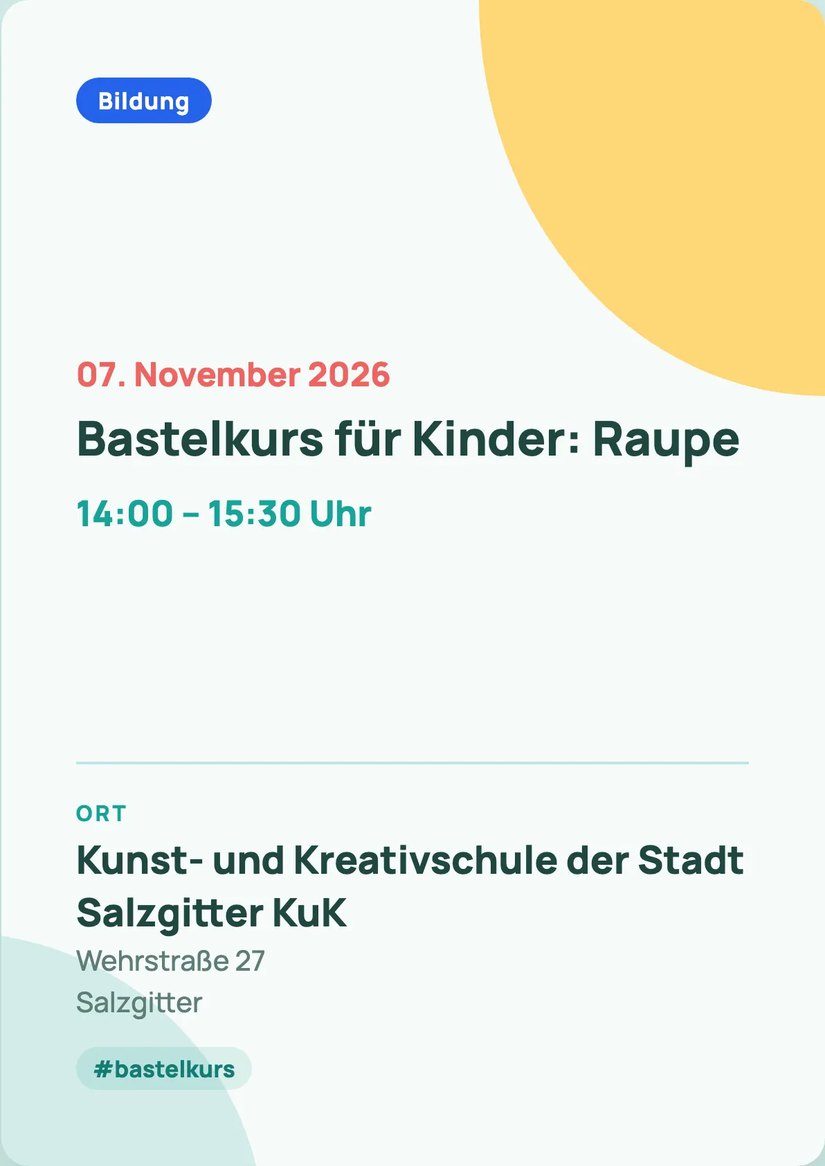 Veranstaltungsflyer