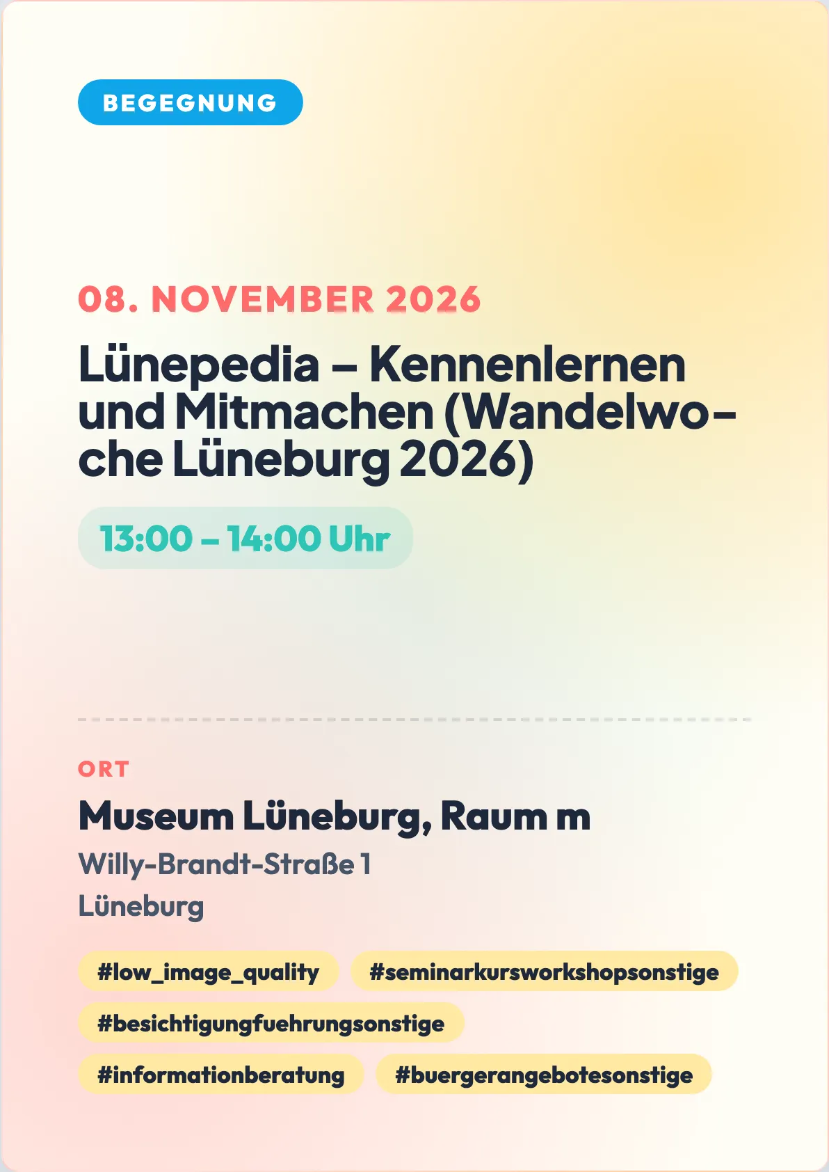 Veranstaltungsflyer