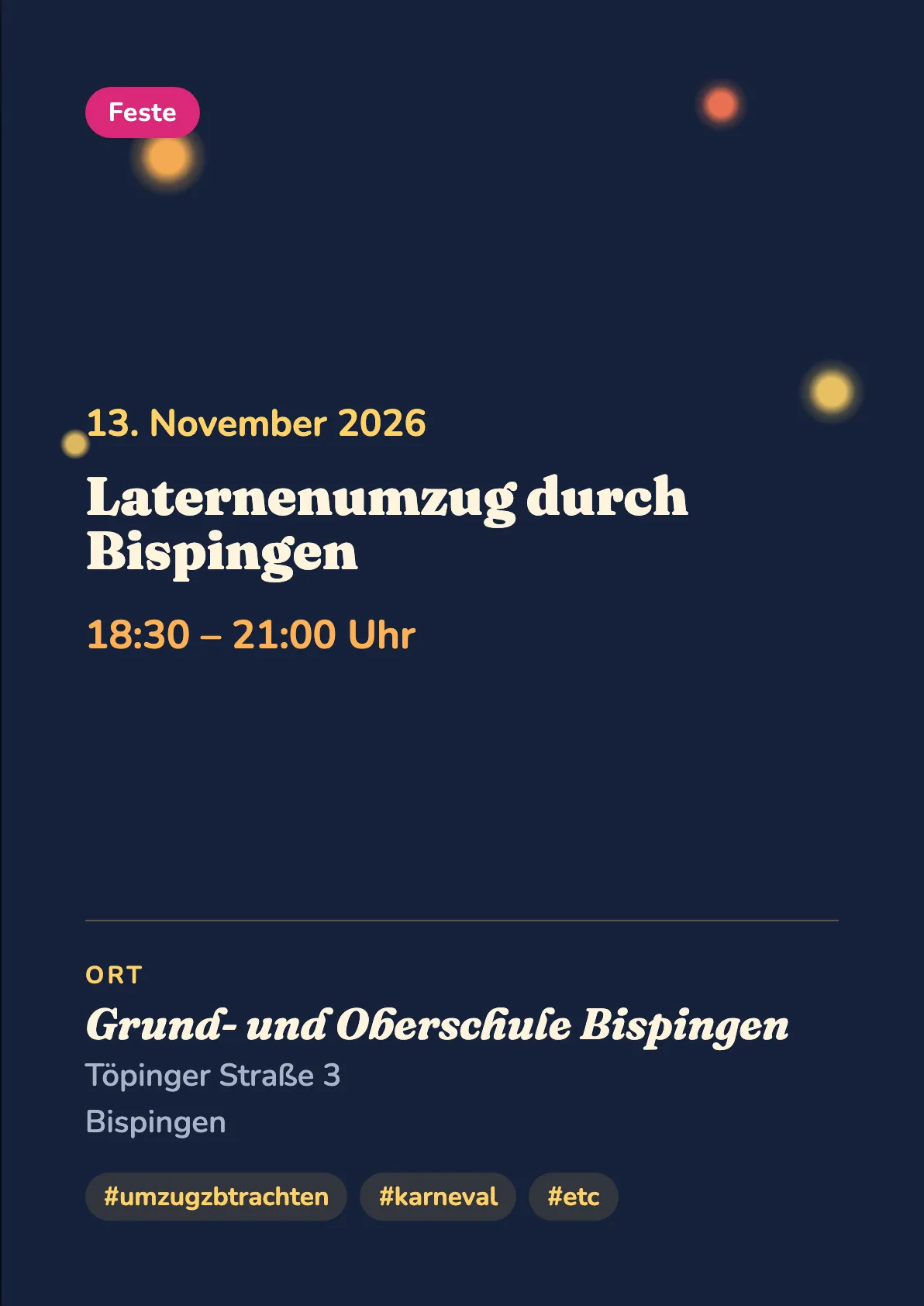 Veranstaltungsflyer