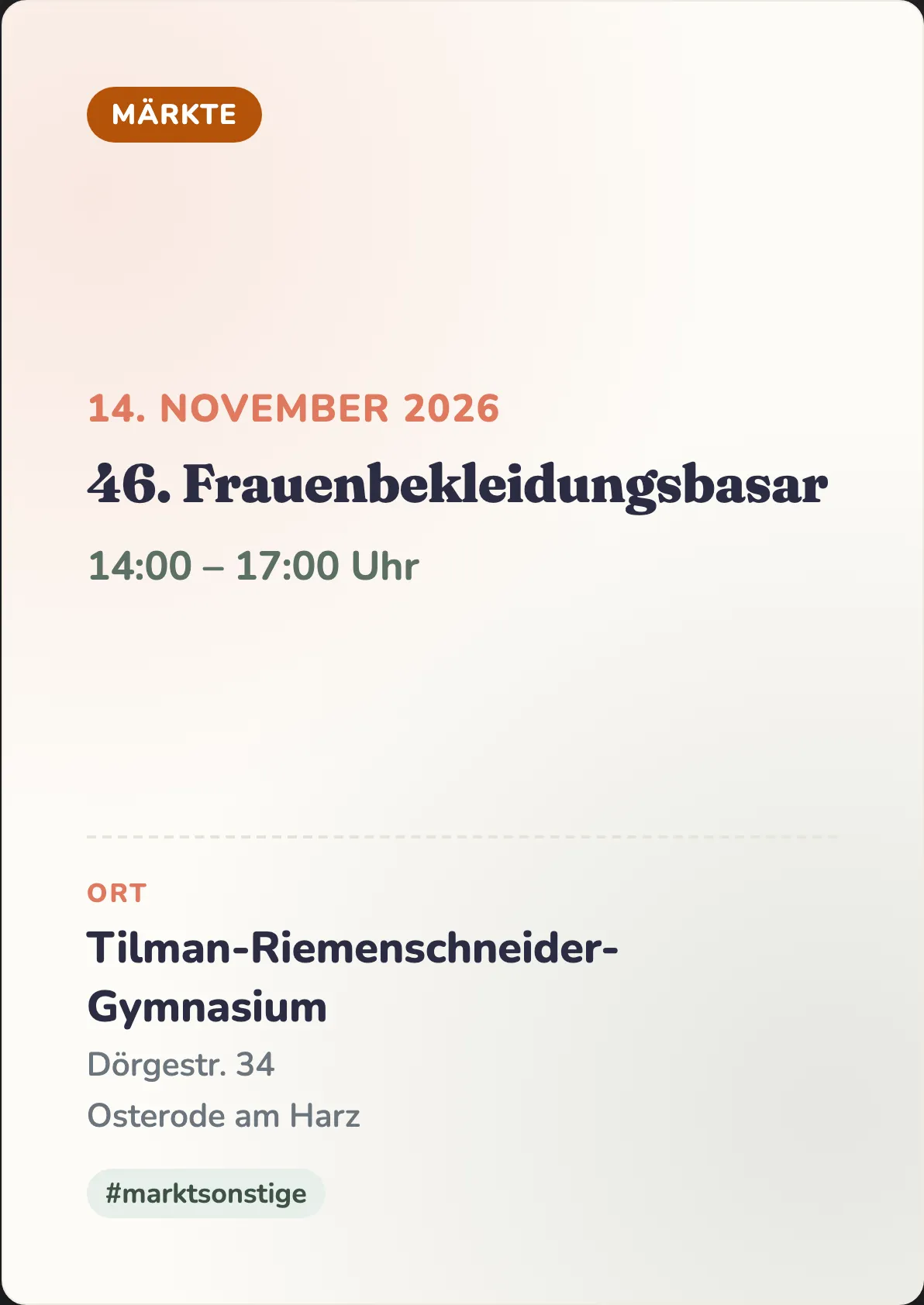 Veranstaltungsflyer
