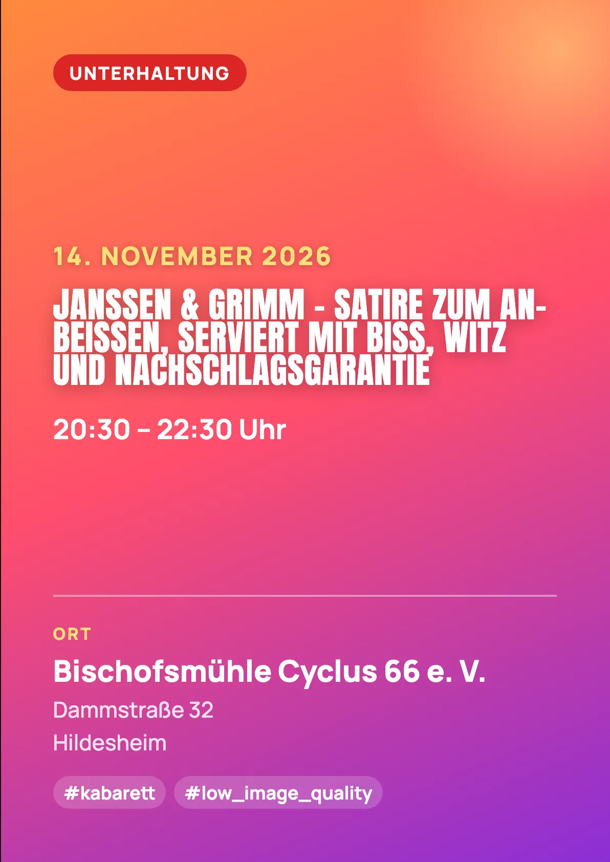 Veranstaltungsflyer