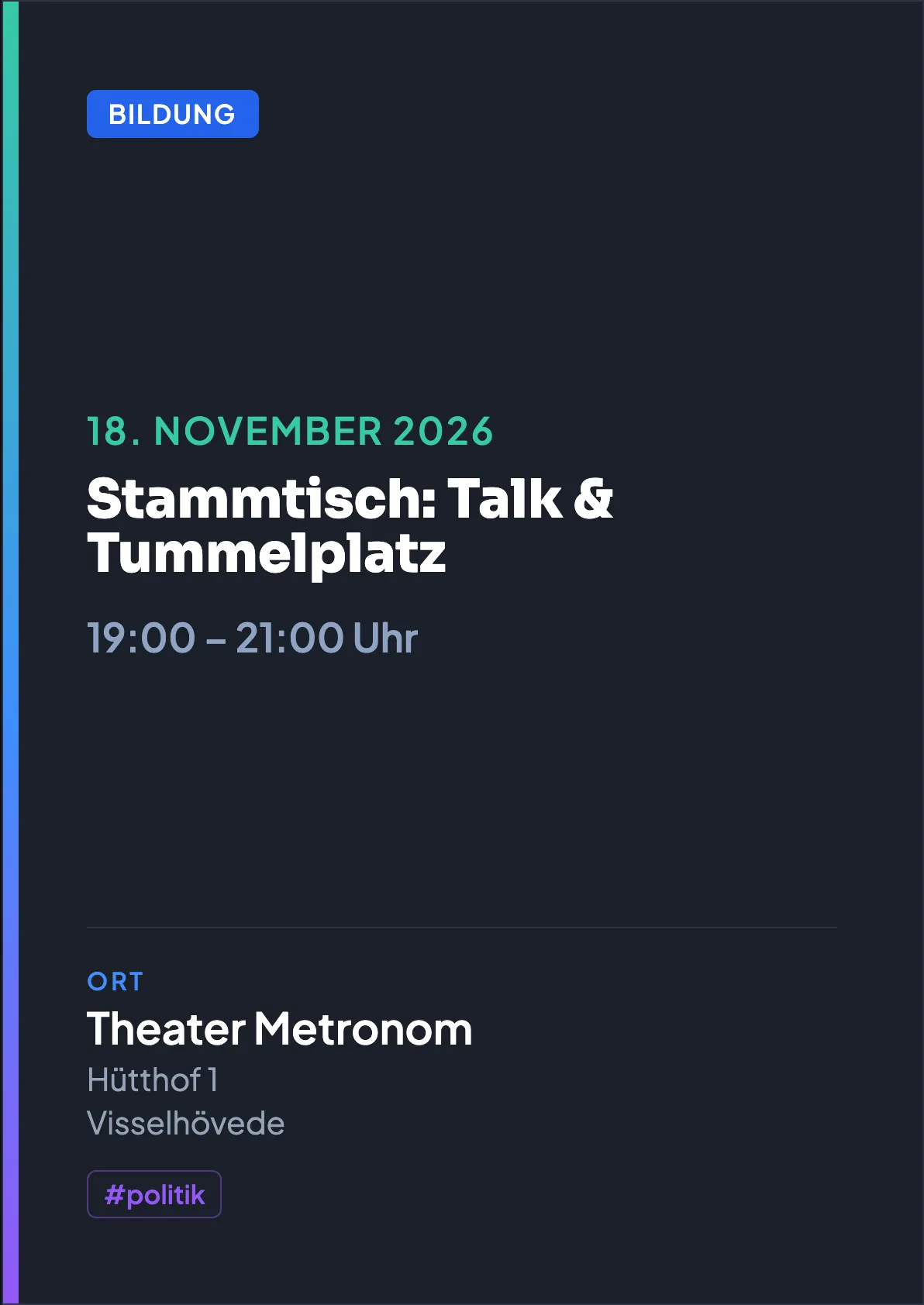 Veranstaltungsflyer
