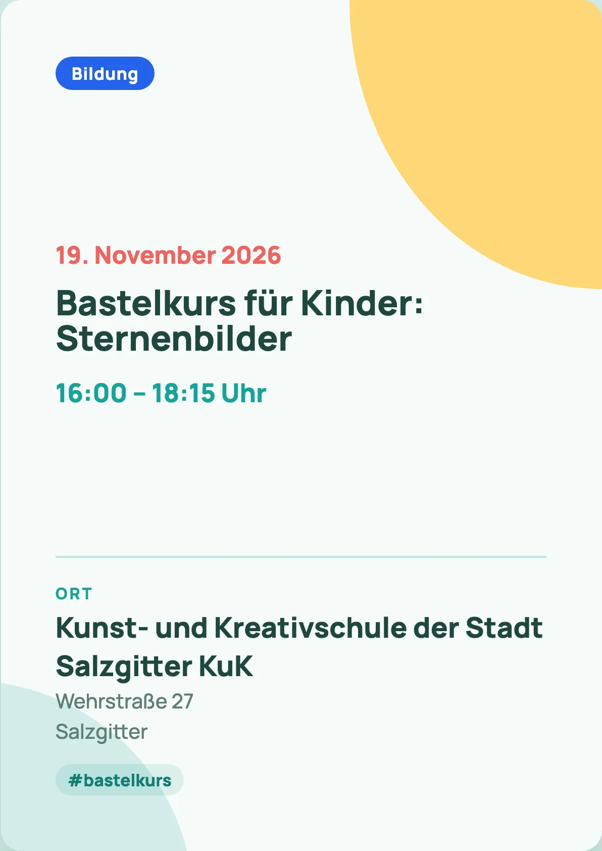 Veranstaltungsflyer