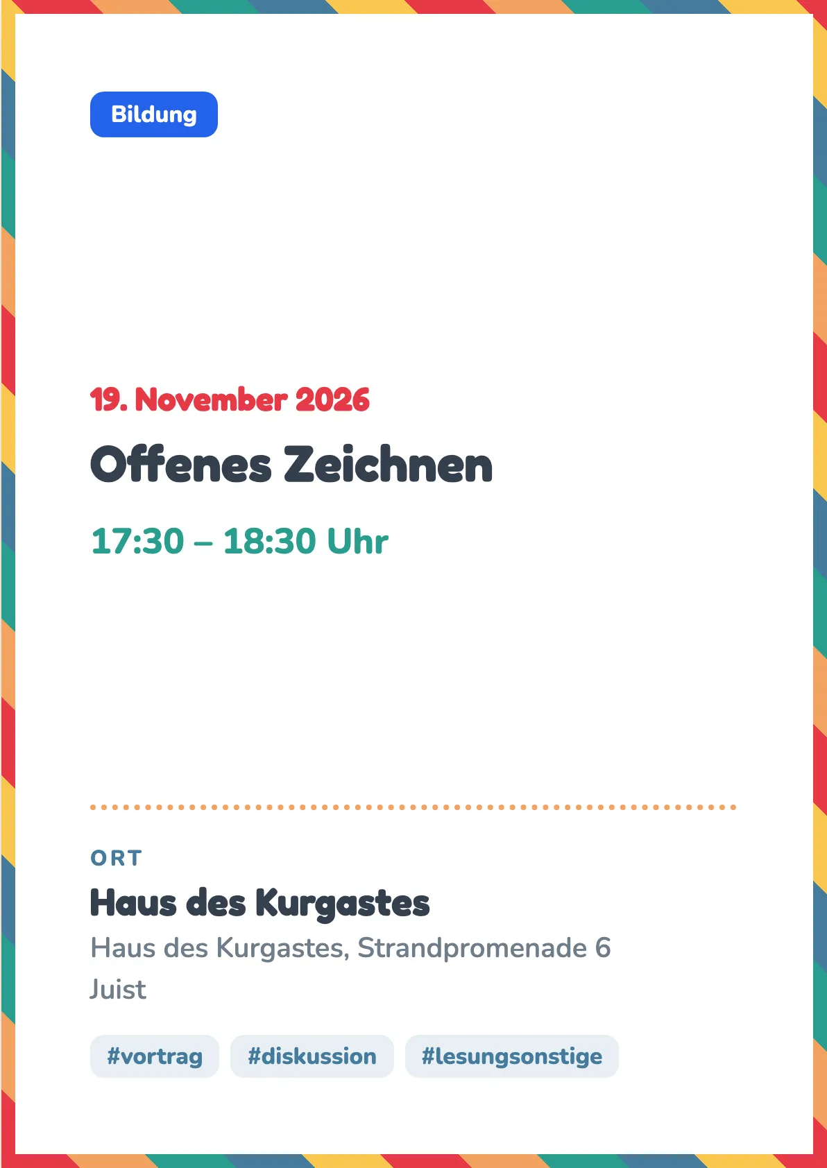 Veranstaltungsflyer