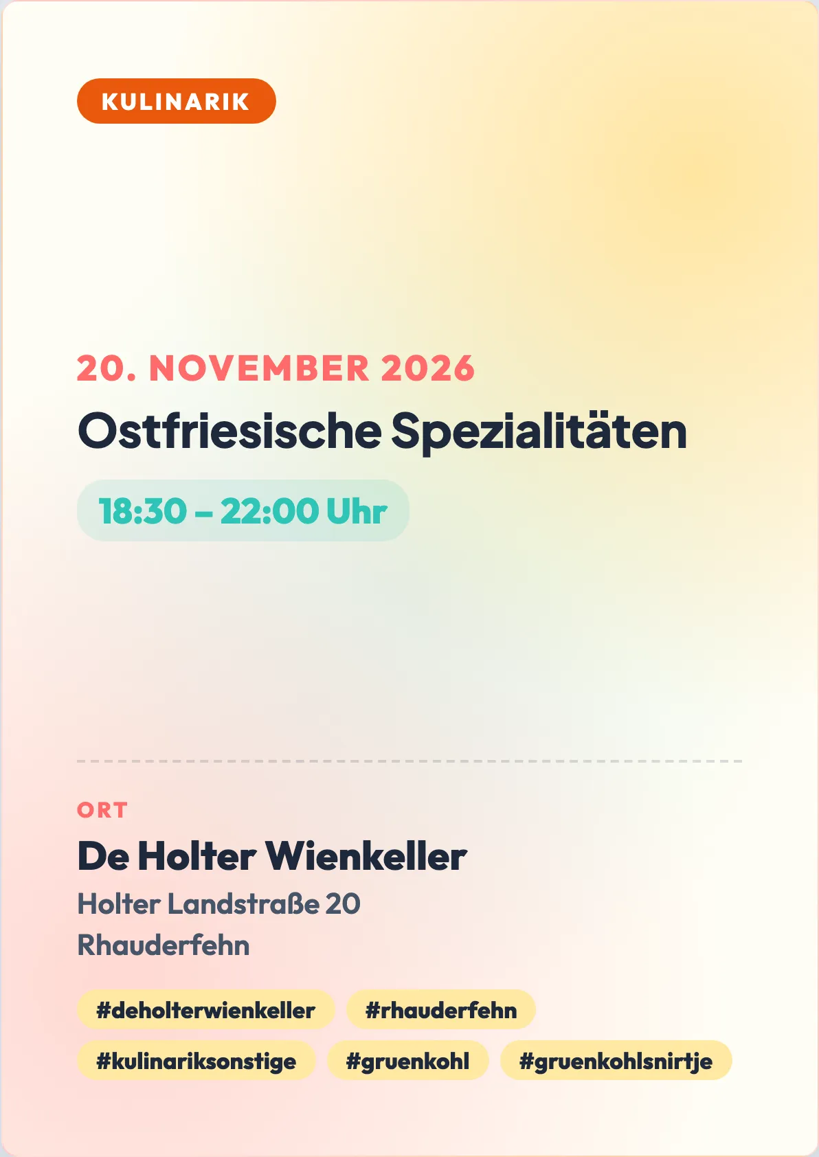 Veranstaltungsflyer
