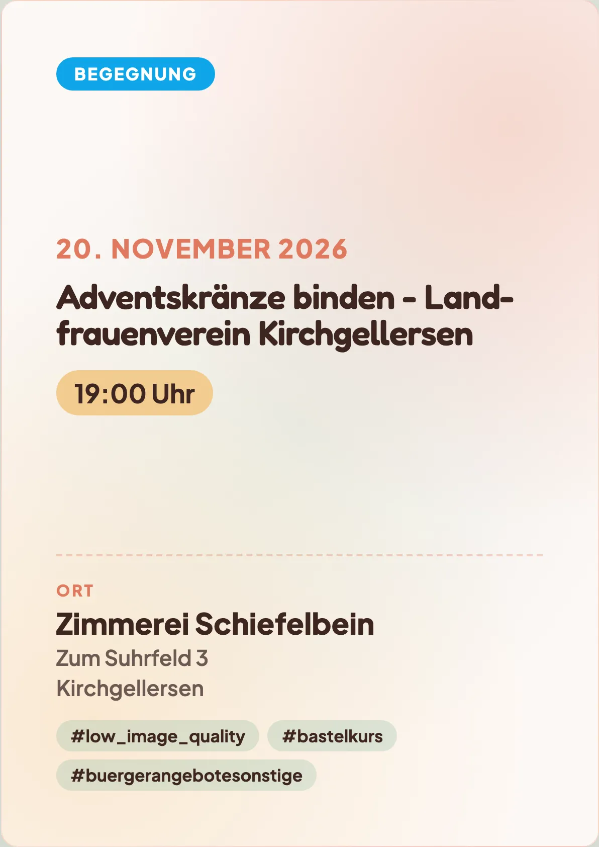 Veranstaltungsflyer