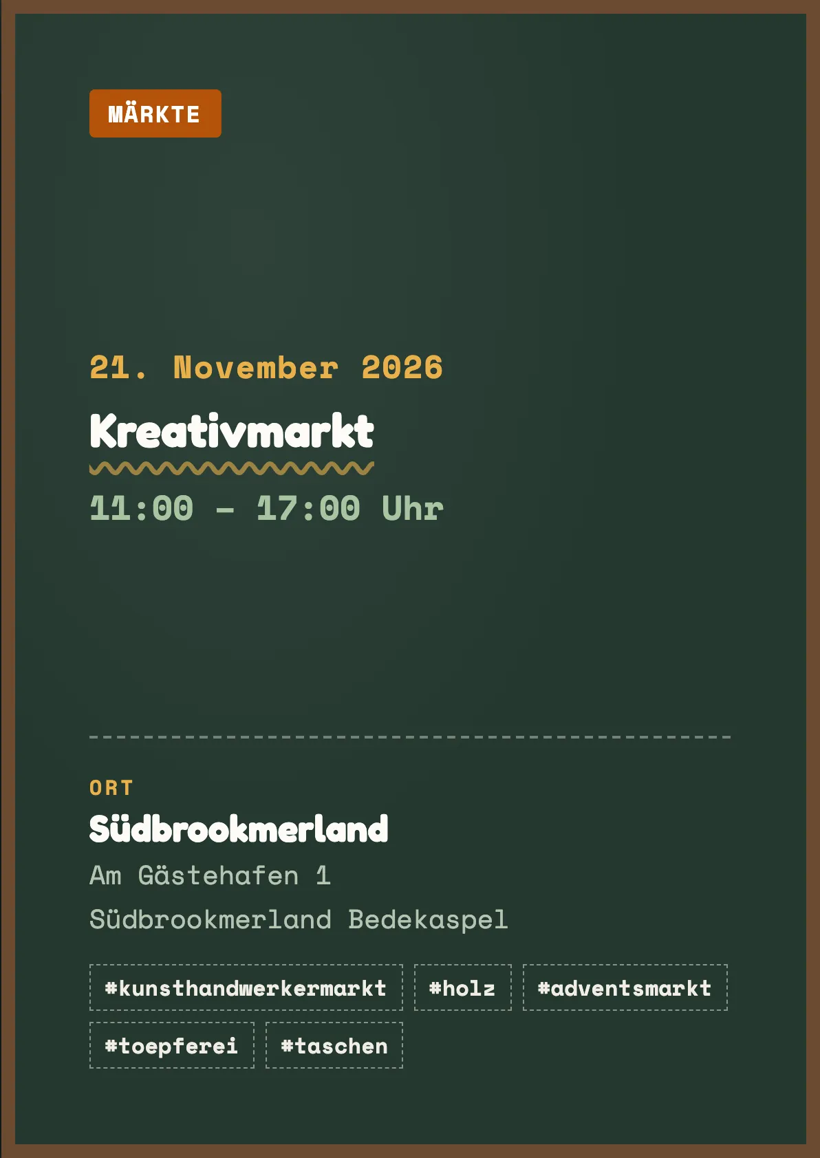 Veranstaltungsflyer