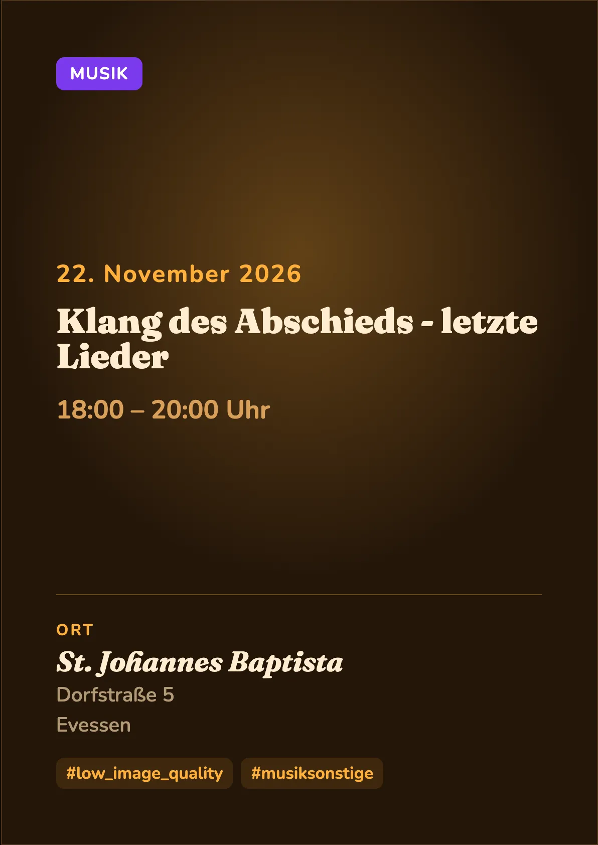 Veranstaltungsflyer