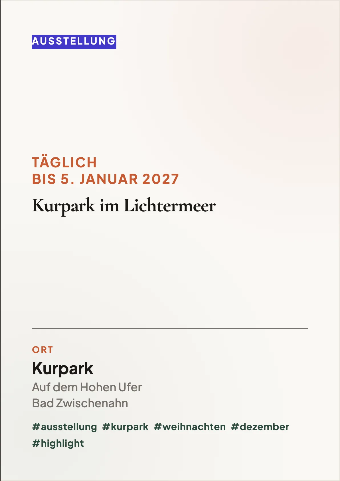 Veranstaltungsflyer