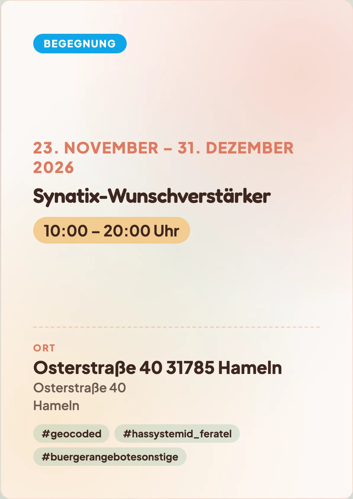 Veranstaltungsflyer