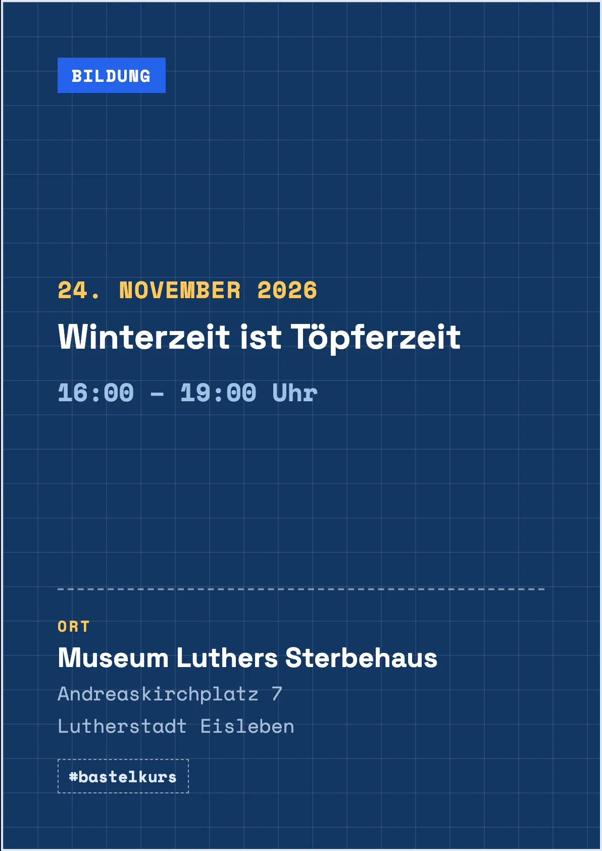 Veranstaltungsflyer